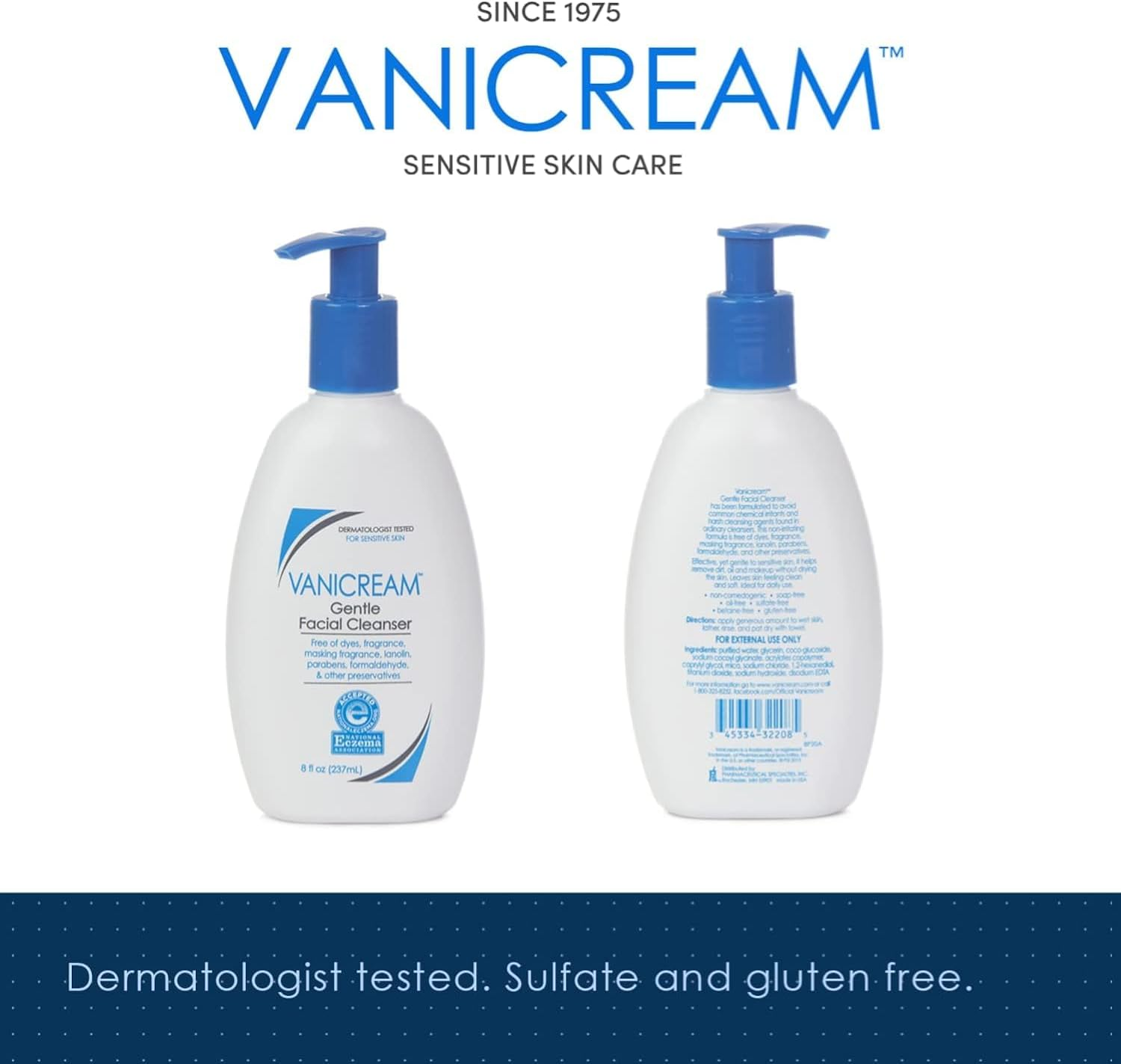 Vanicream Gentle Facial Cleanser 8 Oz 2 Ea image number 4