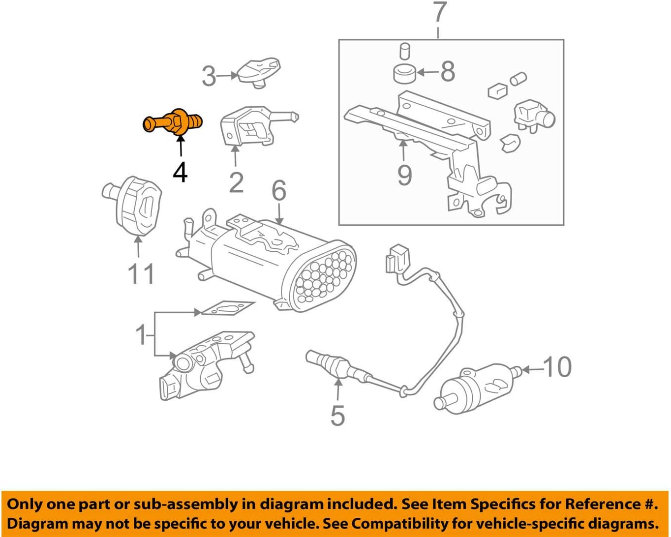 Genuine Honda 17130-PND-A01 PCV Valve Assembly image number 3