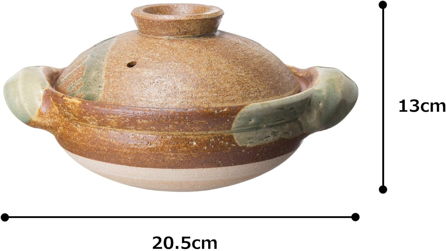 Hase Seien Potter, IGA, Approx. 8.3 Inches (21 Cm), Approx. 28.7 Fl Oz (800 Ml), Direct Fire, Microwave, Oven Safe, IGA Glaze, Brown, Made in Japan ANI-21 image number 4