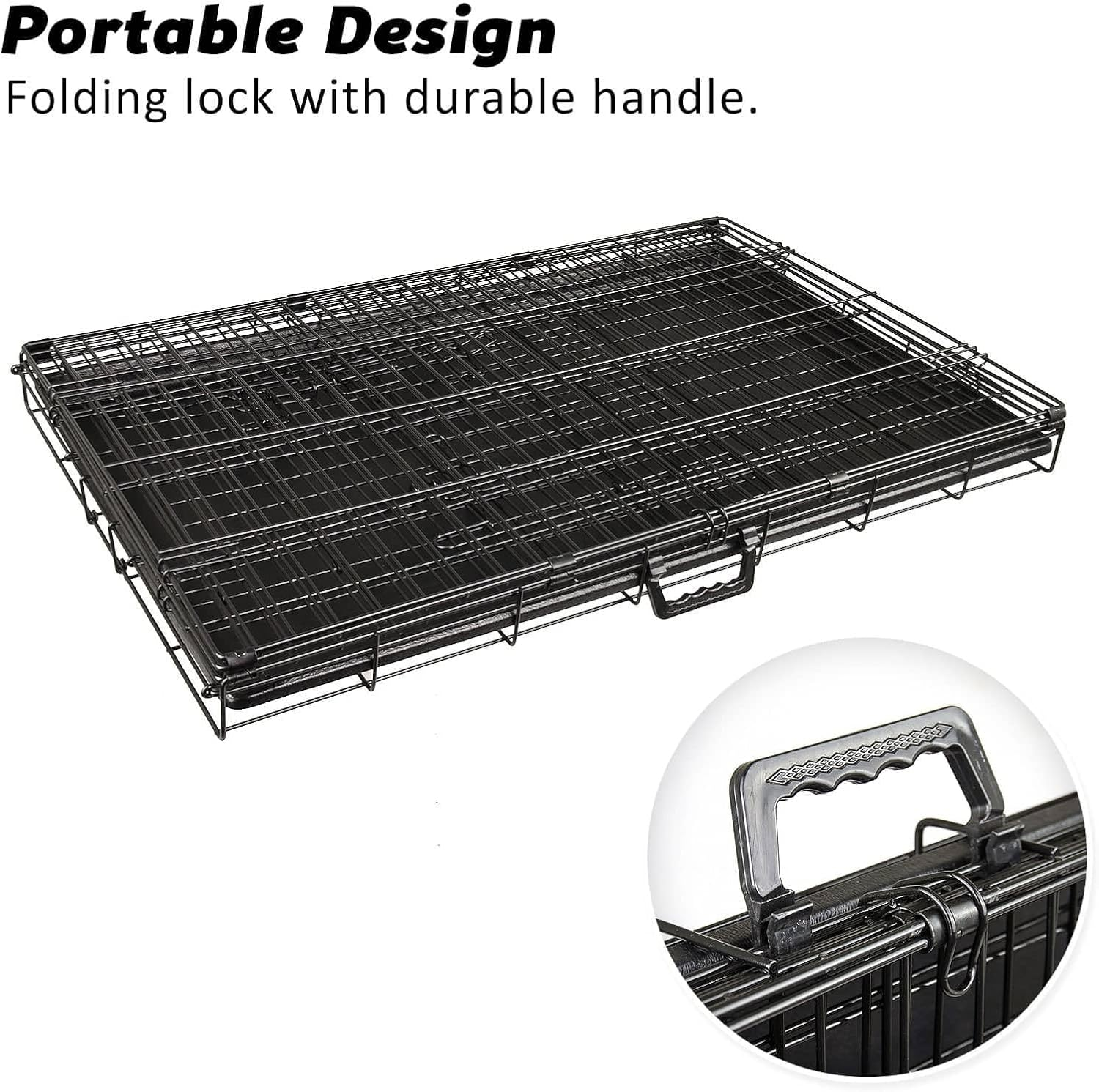 Dog Cage with Removable Tray (PET-WC24) image number 4