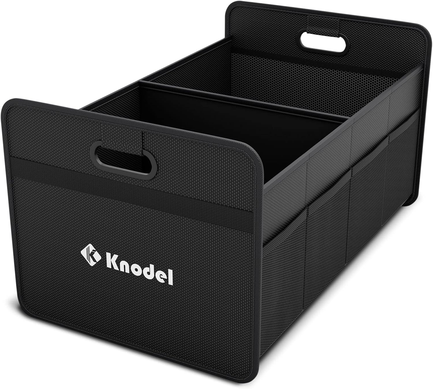 K KNODEL Car Boot Organiser, Foldable Car Boot Storage, Automotive Consoles & Organisers, Car Boot Storage Organiser with Reinforced Handles (Small, Black) image number 1