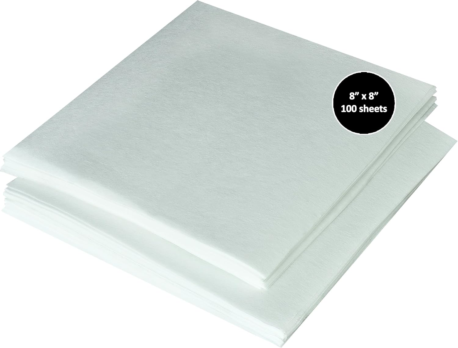 Tear-Away Machine Embroidery Stabilizer Backing 8"X8" (20 X 20 Cm) - 100 Precut Sheets - Hand Sewing Hoops Quilting - Medium Weight 50Gm - Fits Max Embroidery Area (15Cmx15Cm) FT Fashion Track image number 6