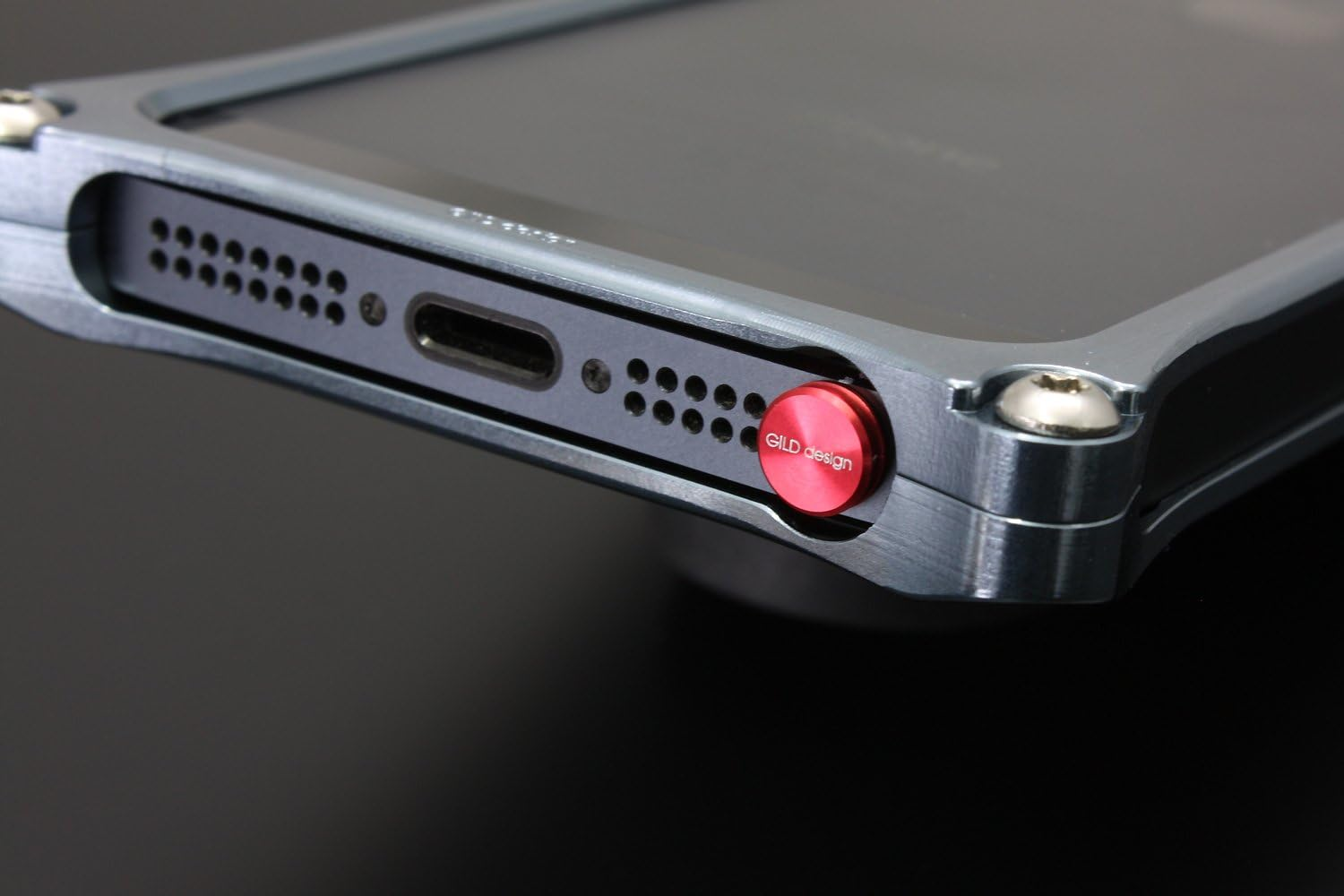 GILD Design GA-200R Machined Aluminum Earphone Jack Cover, Red image number 1