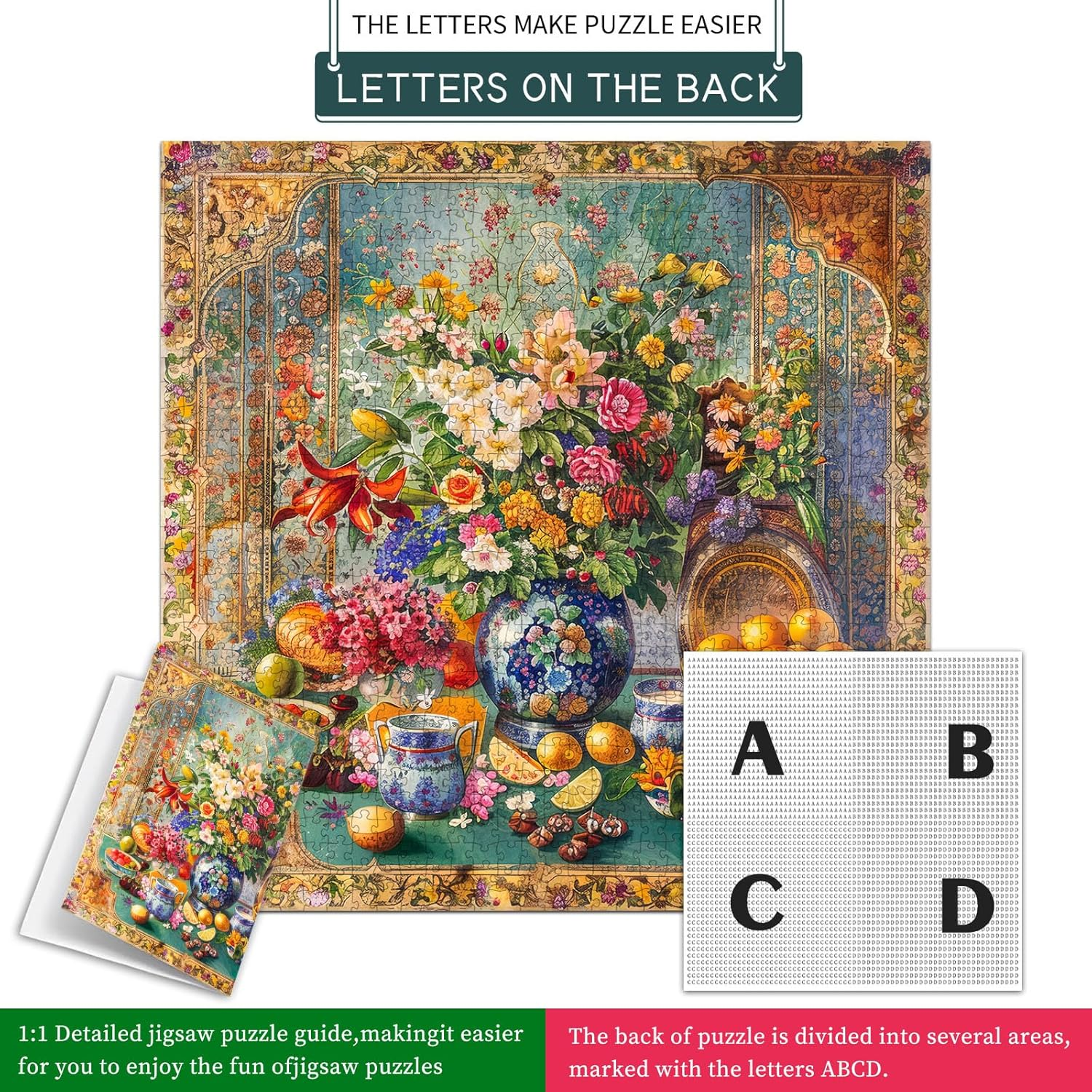 Jigsaw Puzzles for Adults 1024 Pieces, Interlock Perfectly Letter on Back No Dust, Home Decor Birthday Gift Toy for Men Women Elders Seniors, 1:1 Poster - Retro Story image number 2