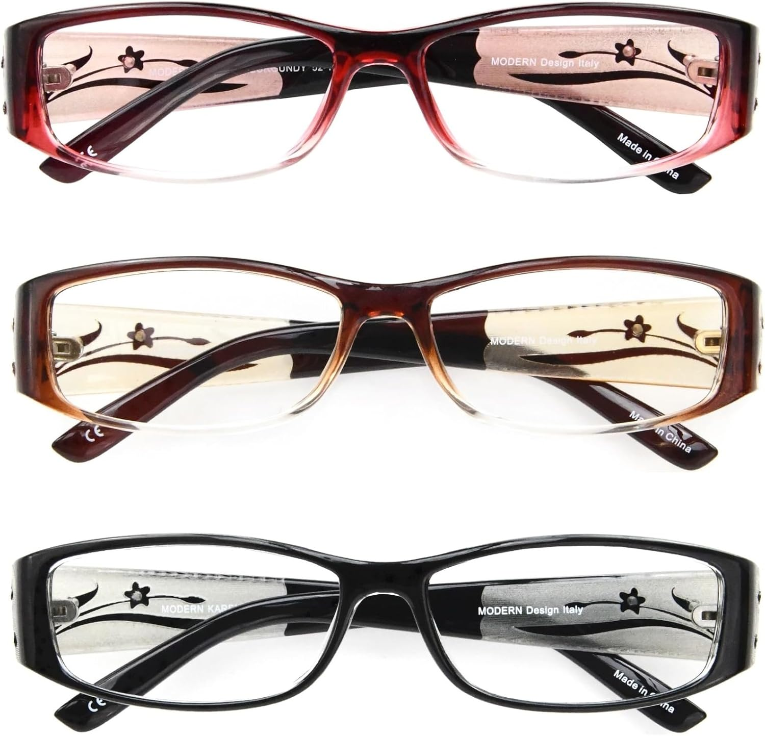 EYEBOGO Kaylee Stylish Reading Glasses for Women - 2.5 X, 2-Pack image number 7