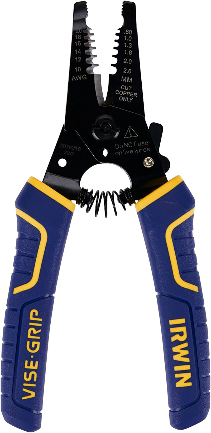 IRWIN VISE-GRIP Wire Stripper/Cutter, 6", 2078316 image number 1