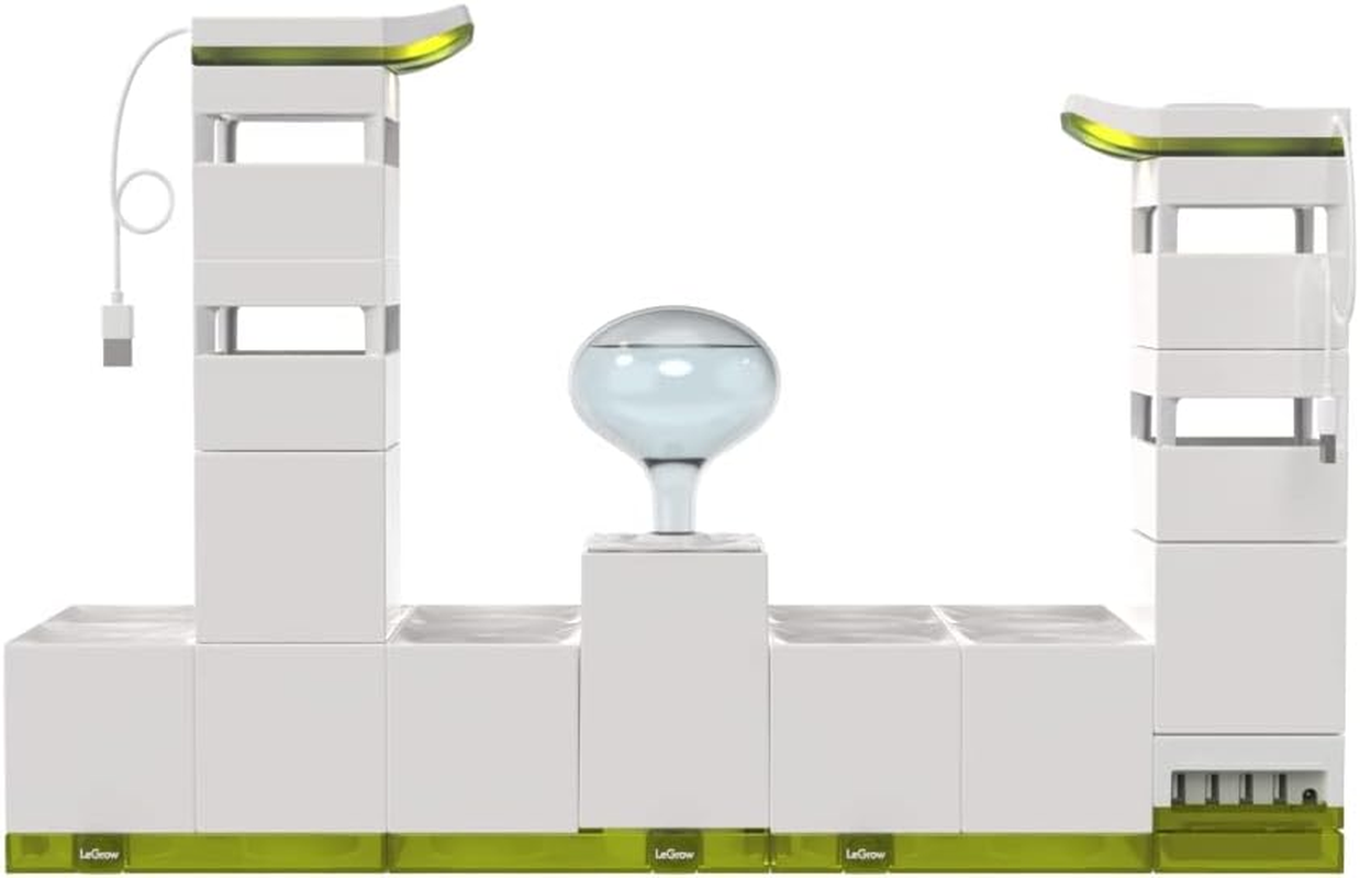 Legrow Home Garden, Enjoy the Natural Landscape Daily, Automatic LED Grow Light, 7 Days Watering Free Ecosystem, Modular Design Fits Any Space, Write, [Plants NOT Included]. image number 4