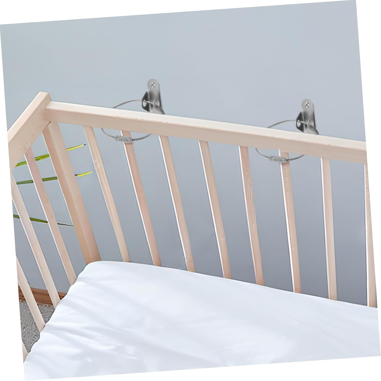 Totority 6 Pack anti Tip Furniture Anchors Wall Mount Safety Straps for Baby Proofing Earthquake Resistant Cabinet and Bookshelf Securing image number 4