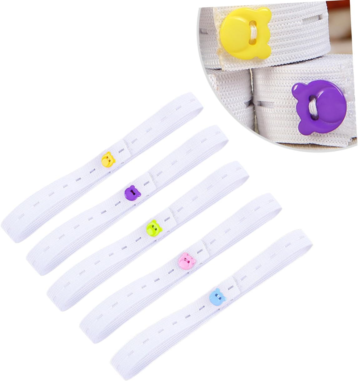 20Pcs Fold over Elastic Boy Girl Diaper Tape Fixing Belt Fasteners for Diaper Strips Use Newborn Random Style image number 1