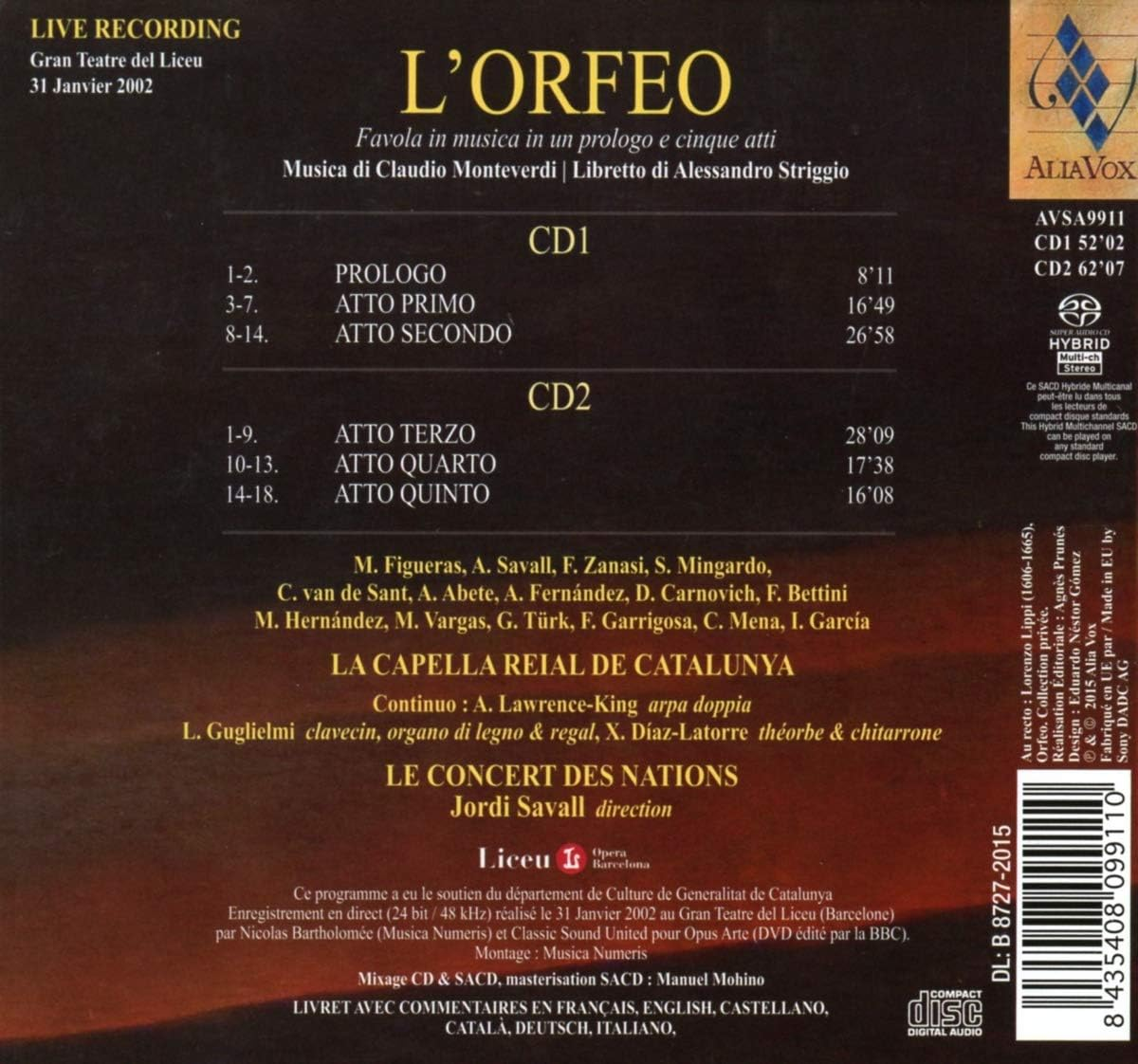 Monteverdi: L'Orfeo image number 1