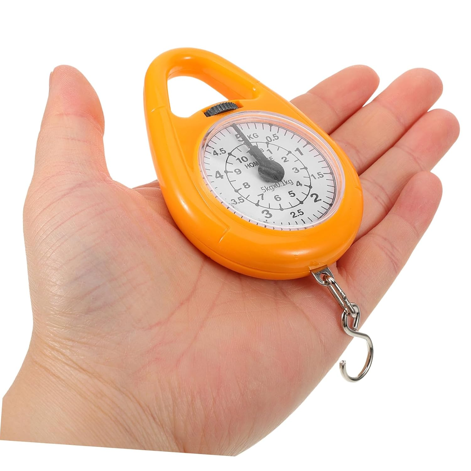 ABOOFAN Portable Hanging Weight Scale Luggage Scale for Travel Handheld Mini with Hook Orange Compact Design for Accurate Weighing image number 3