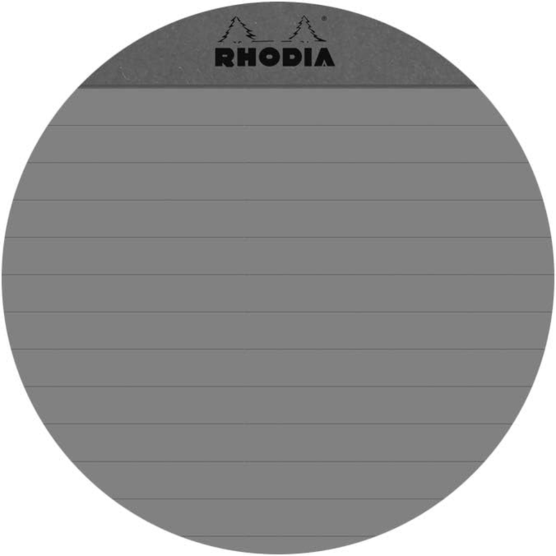 Rhodia 117761C Soft Notebook Rhodiarama Goalbook Silver A5 (14.8 X 21 Cm), 240P, Small Squares 5 X 5, Paper Ivory 90 G/M2, 2 Ribbons, Elastic Closure, Imitation Leather Papier Maya Gris (Pack of 2) image number 3