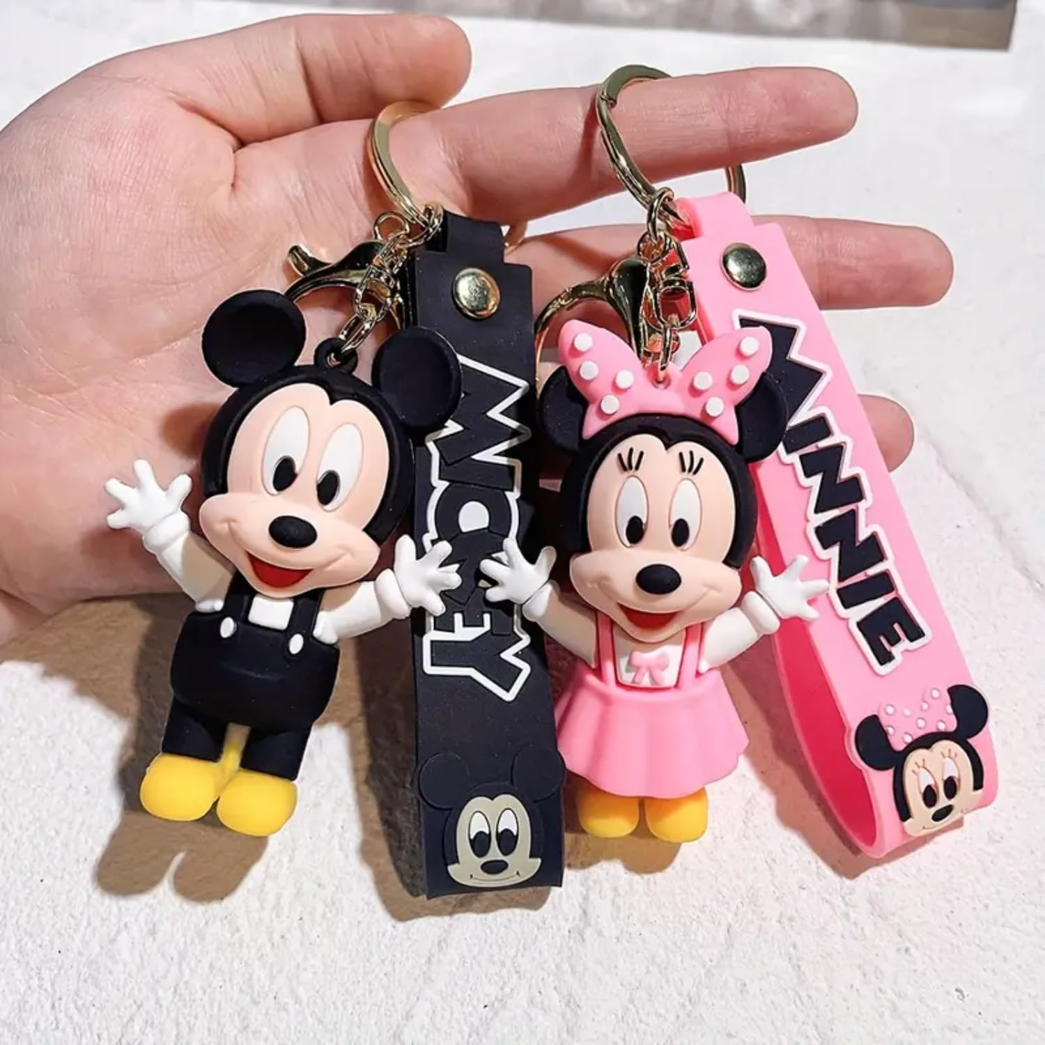 Mouse Keychains for Girls Boys, Cute Pendant Keychains Accessories, Kawaii Key Ring Purse Backpack, Key Wristlet Key Car