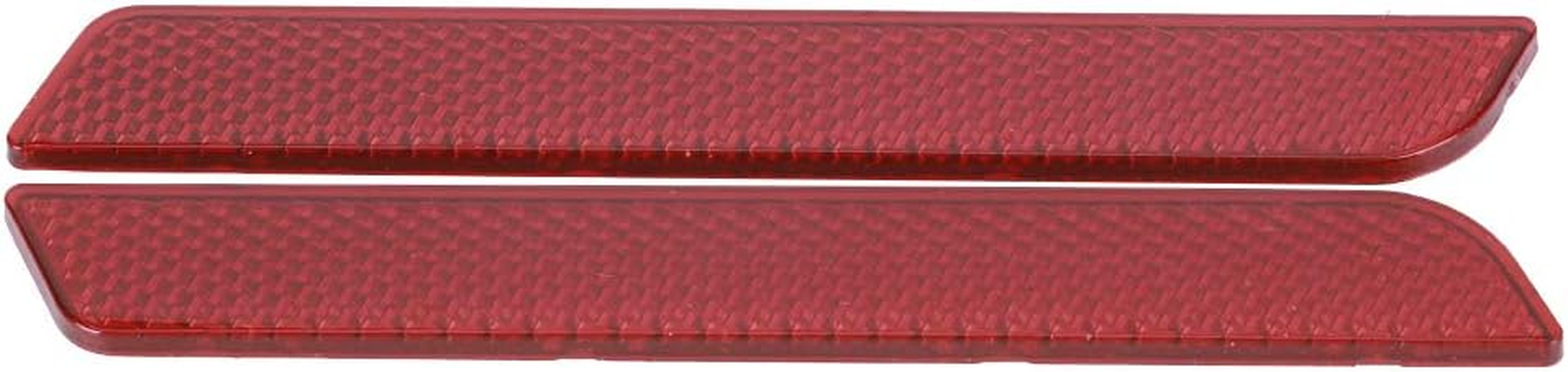 Saddle Bag Reflector Locking Cover Safety Warning Small Size Reflects Headlights Night Riding Safety Touring FLT FLHT FLHRC (Red),Other image number 2