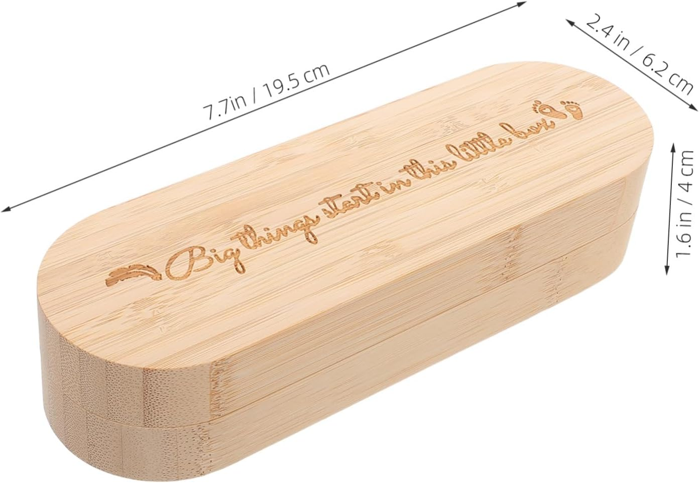 Pregnancy Test Stick Box Pregnancy Test Keepsake Case Pregnancy Announcement for Parents Pregnancy Collection Case Pregnancy Announcement Keepsake Chest Light Brown Wood image number 3