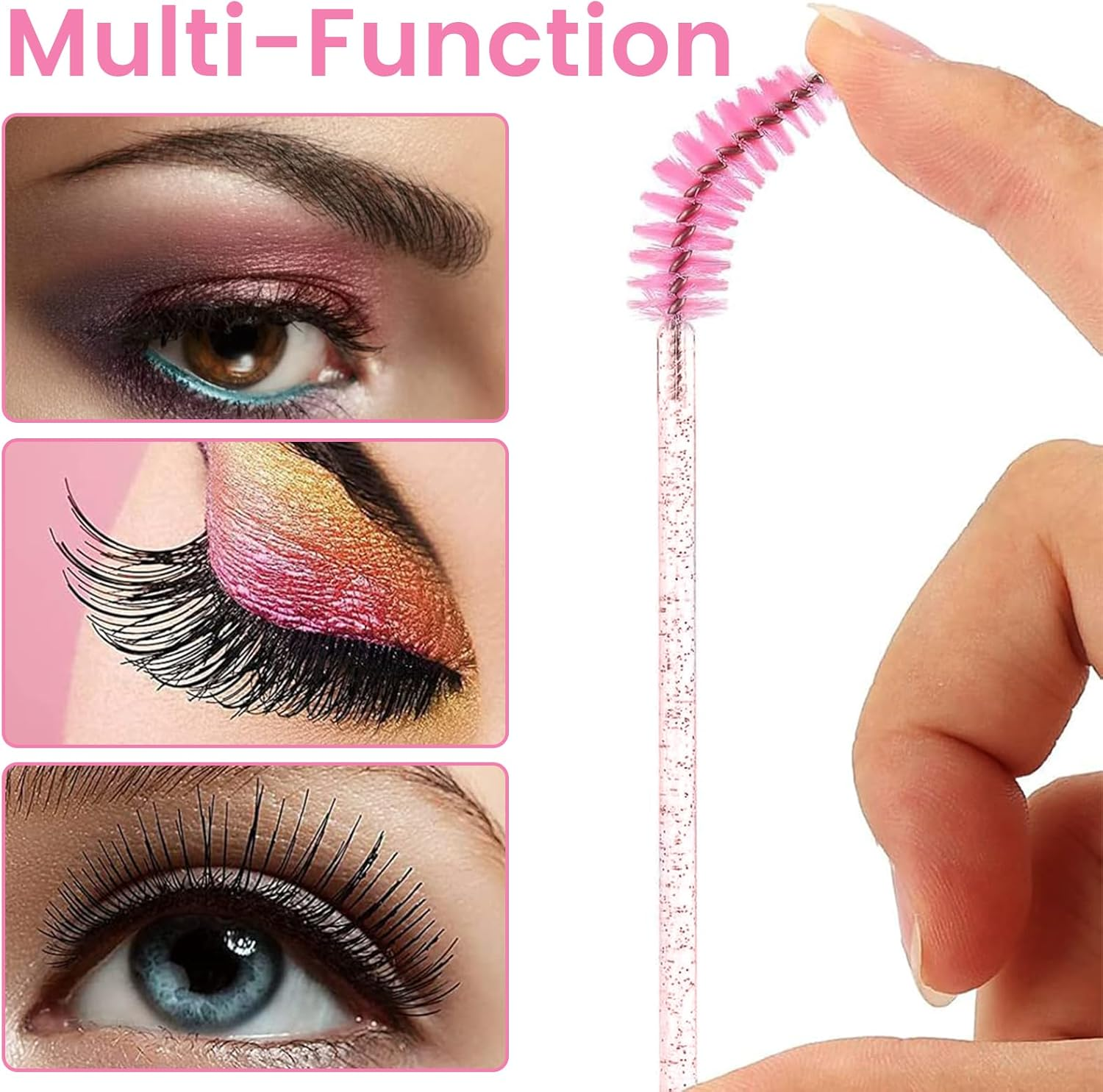 CATOR Pack of 150 Disposable Eyelash Brushes, Eyelash Brush, Eyelash Brush, Disposable Mascara Wands, Mascara Brushes for Eyelash Extension