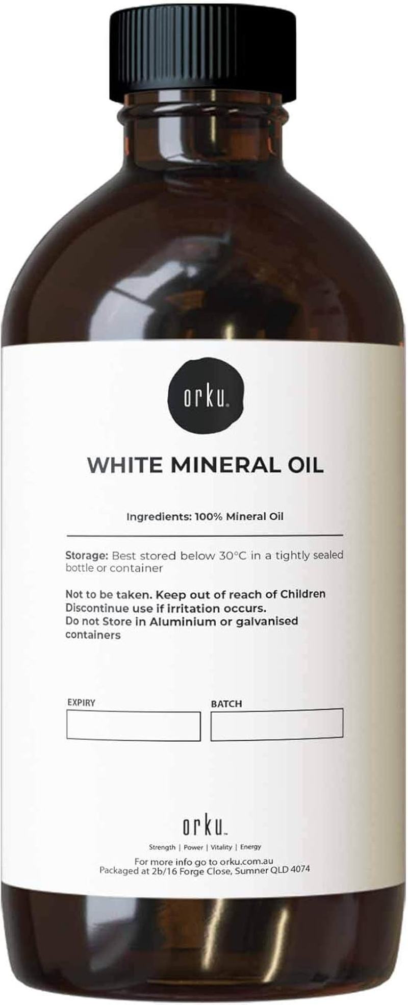 500Ml White Mineral Oil - Liquid Paraffin Carrier for Essential Oils Skin Hair