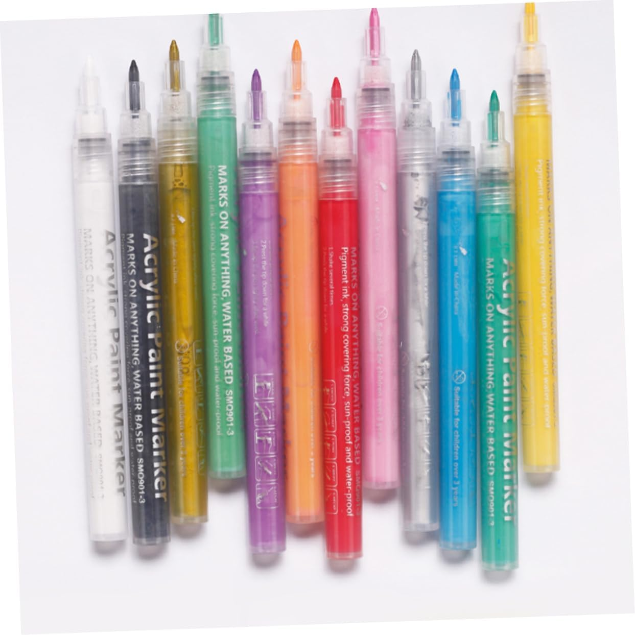 12Pcs Manicure Kit Nail Art Pens Graffiti Line Pen Painting Tool for Diy image number 4