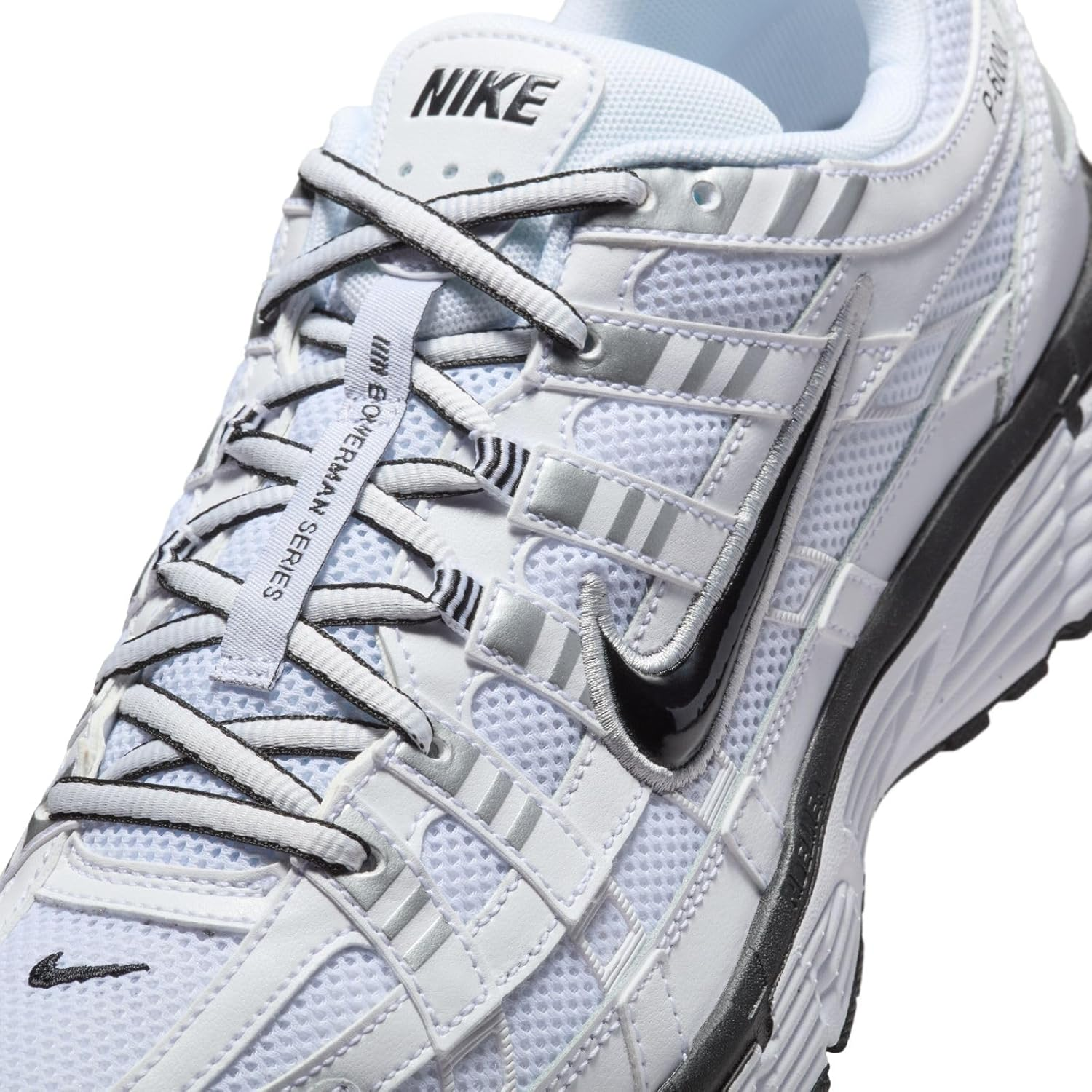 Nike P-6000 Men'S Shoes (CD6404-107, White/Metallic Silver/Black/Black) image number 1