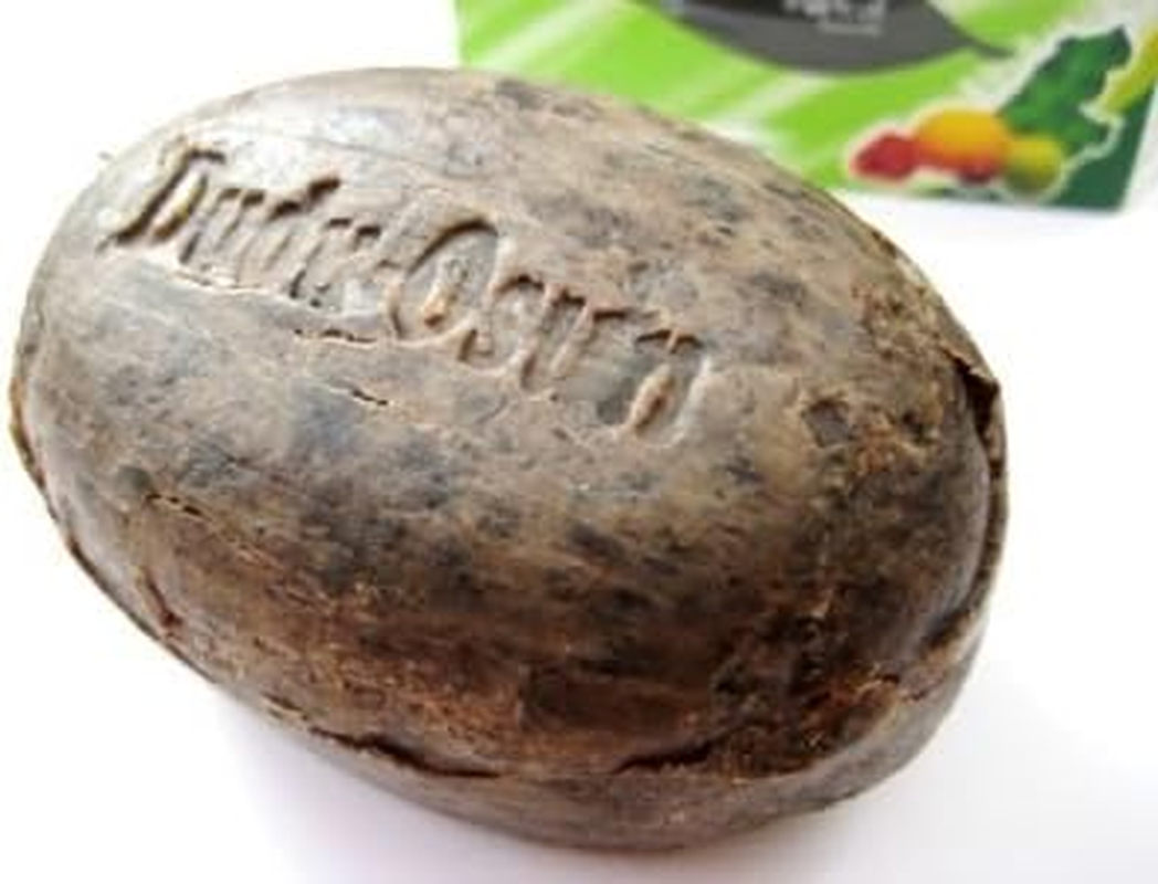 Dudu Osun Raw Organic Soap for Acne, Dry Skin, Rashes, Burns, Scar Removal, Face & Body Wash