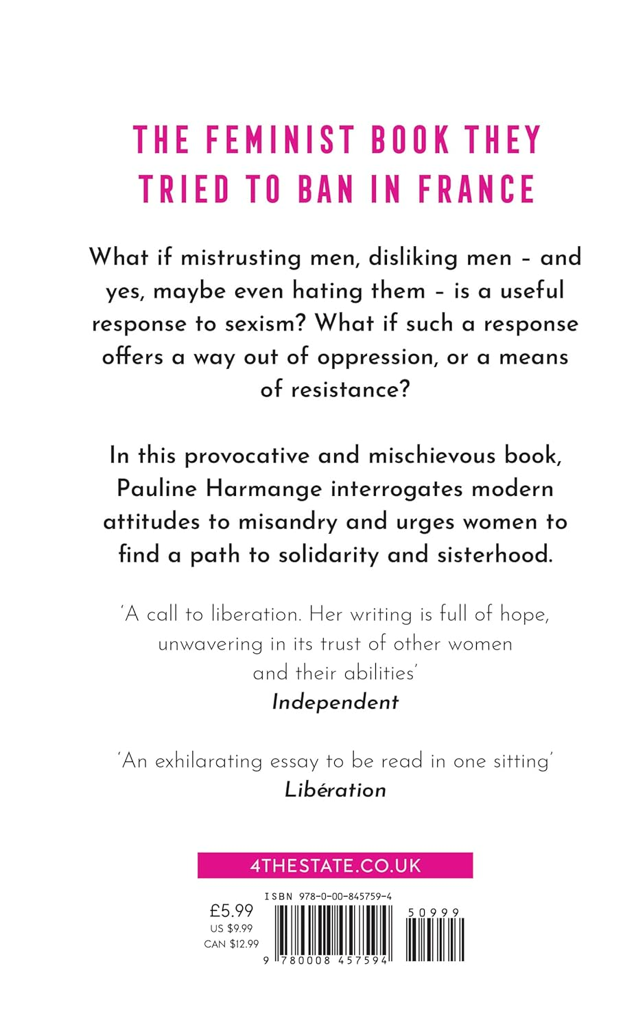 I Hate Men: More than a Banned Book, the Must-Read on Feminism, Sexism and the Patriarchy for Every Woman image number 6