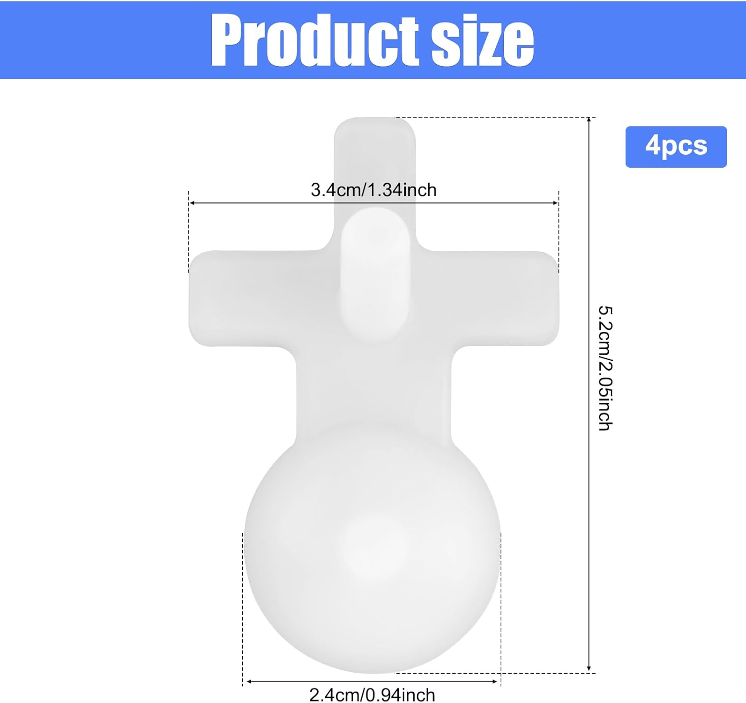 Gosknor 4Pcs Replacement Stopper for Thermos Funtaine 16 Ounce Stainless Steel Vacuum Insulated Bottle, Replacement Plug Replacement Parts for Thermos Funtaine image number 1