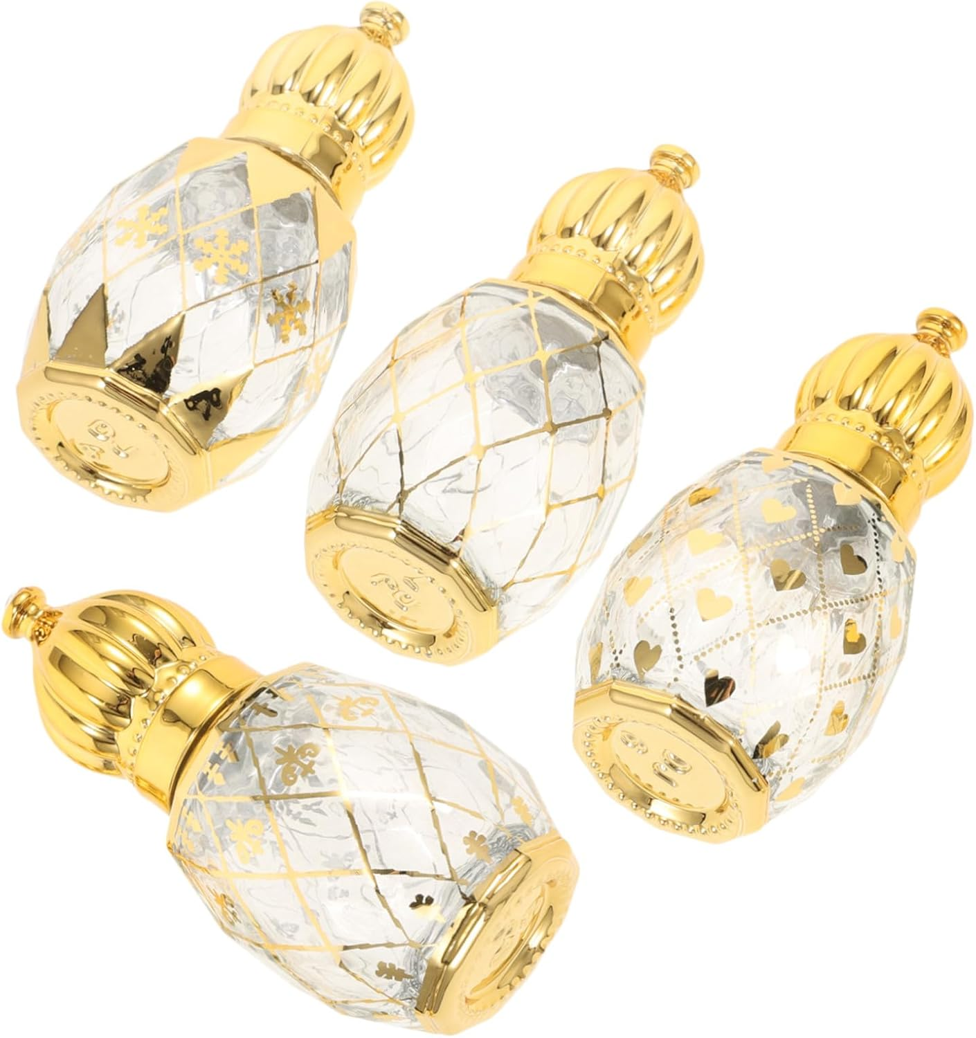 4Pcs Empty Perfume Bottles Glass Essential Oil Bottles Ball for Travel Toiletries and Fragrance Storage image number 4