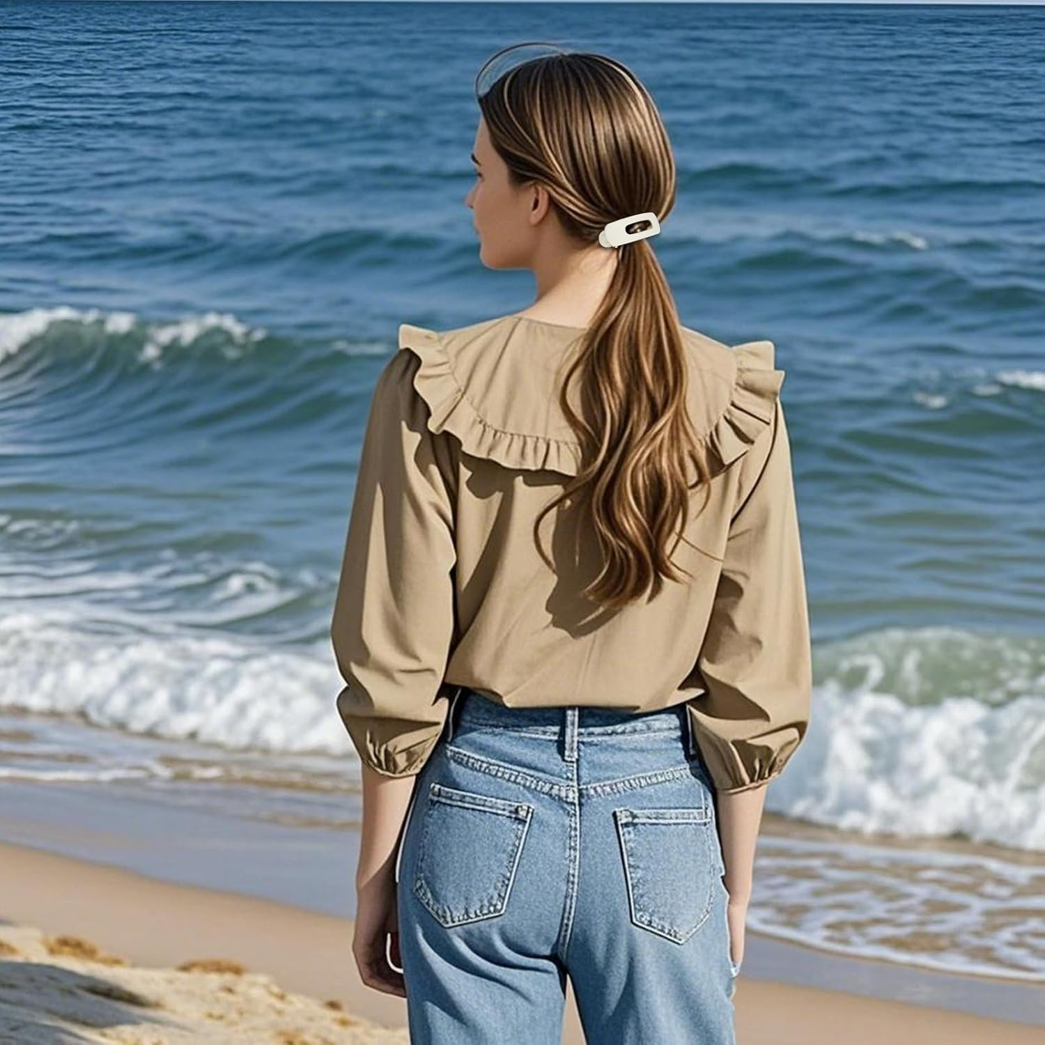 Bumlofa Women'S Hair Clips, Set of 12, Various Sizes, Practical Hairstyle Accessories image number 5