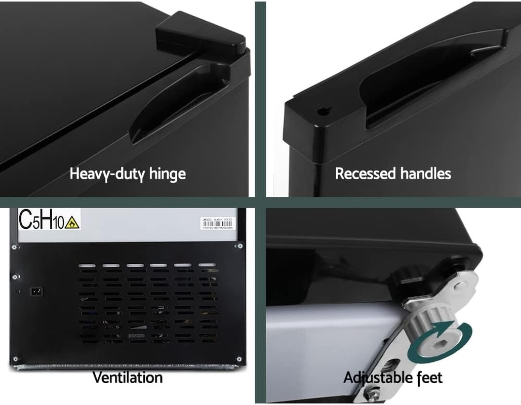 Glacio 80L Mini Fridge without Freezer, Single Door Compact Refrigerator for Dorm Bedroom Office RV Caravan, Adjustable Thermostat, 12/240V Lower Power Consumption image number 6