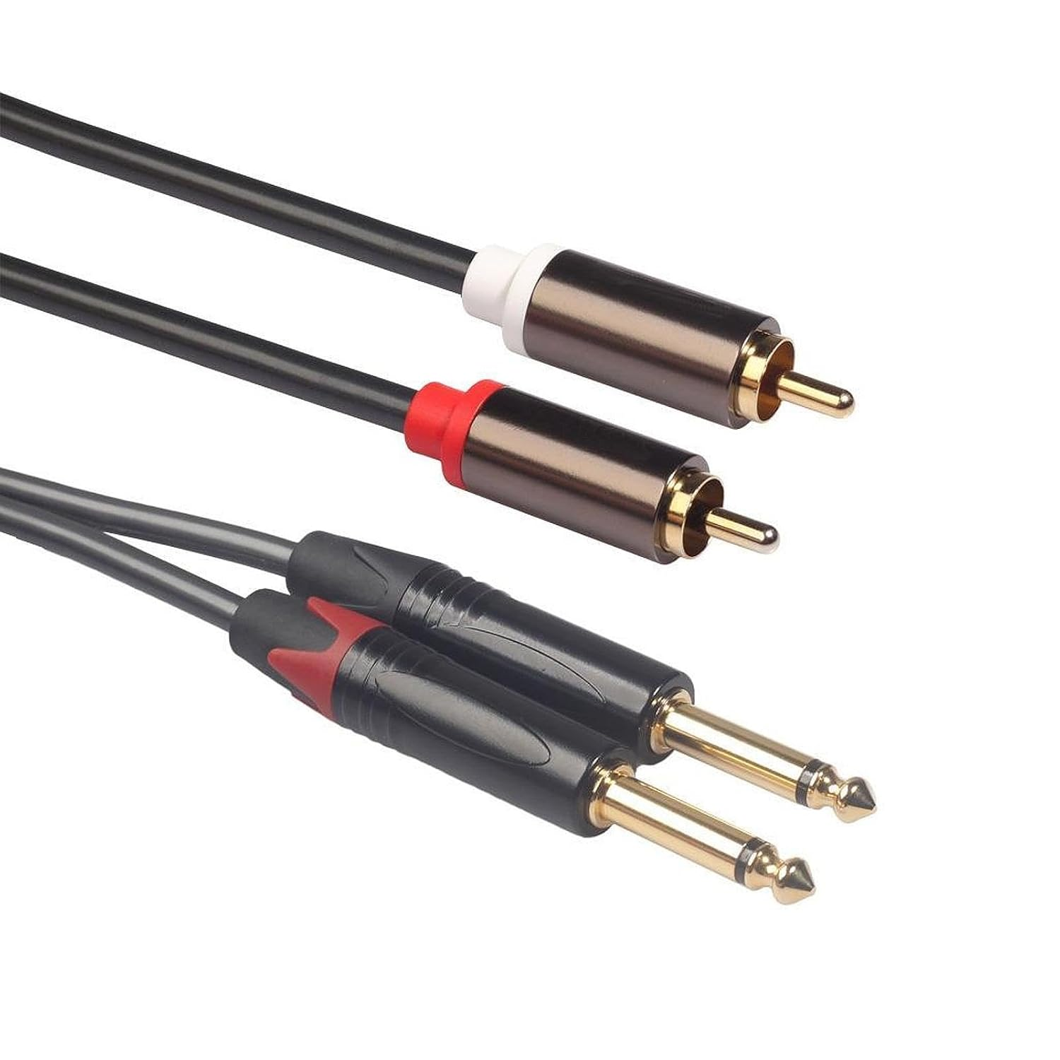 RCA Male to RCA Male Audio Cable for Home Amplifier Speaker Connection, 3M image number 3