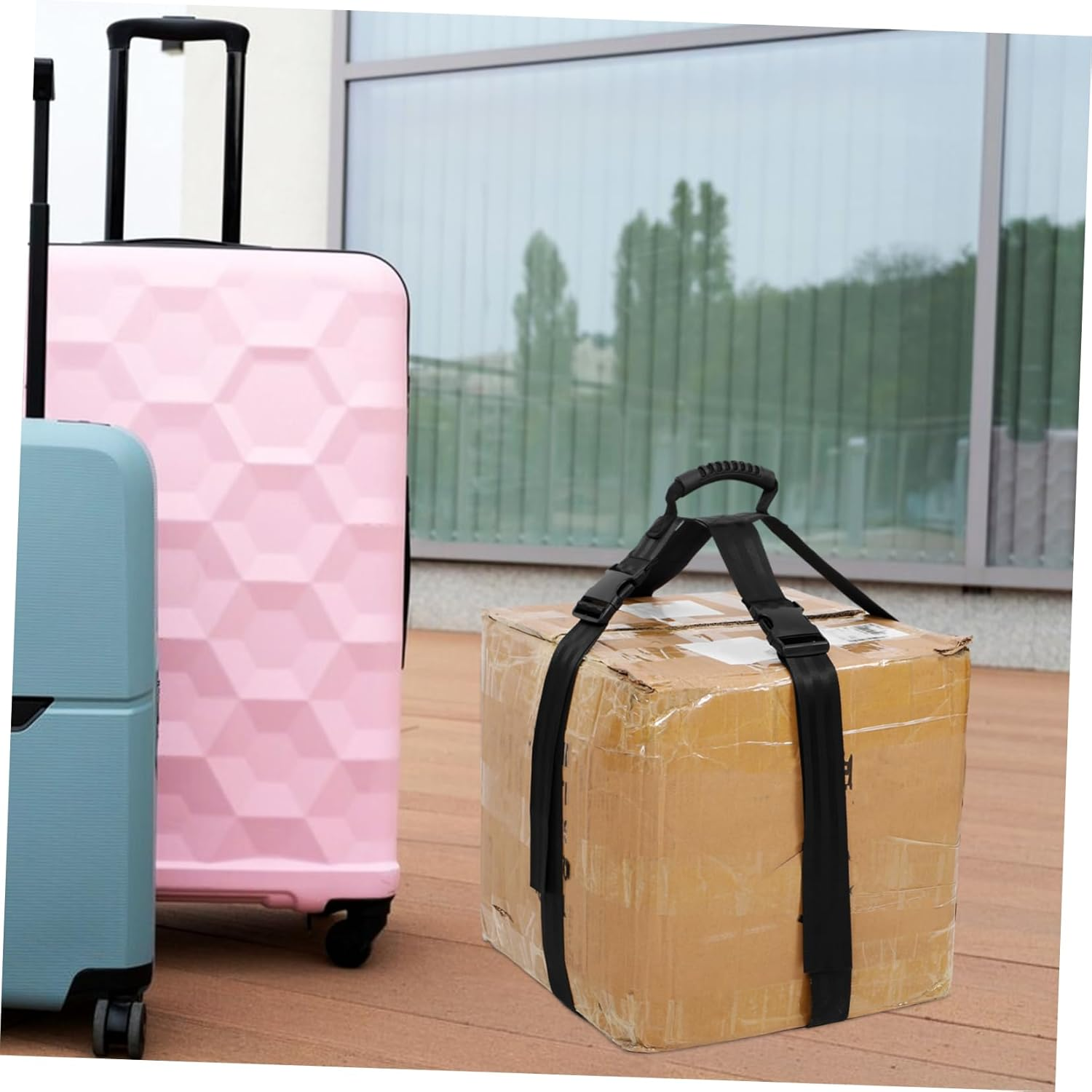 VINTORKY Bike Luggage Strap Elastic Binding Rope for Motorcycle and Luggage Design Comfortable Handle for Easy Carrying and Secure Loadbearing for Travelers image number 3