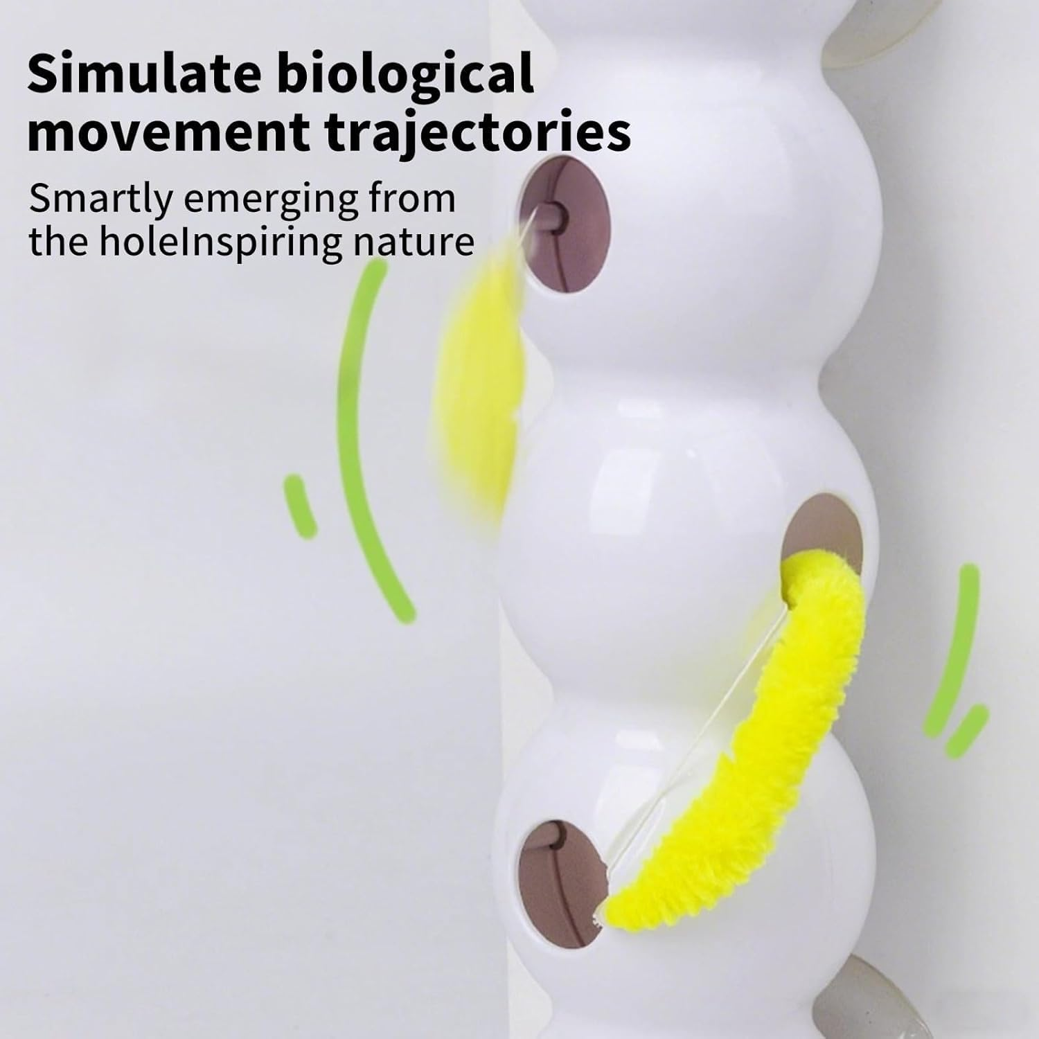 Smart Cat Toy, Motion Toy with Interchangeable Head Design, Increase and Widen the Suction Cup, USB Charging, for Indoor Wall image number 5