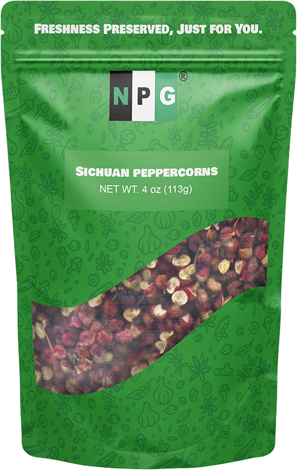 NPG Premium Szechuan Red Peppercorns Sichuan Whole Peppercorns 4 Ounces, a Mouth-Numbing Spice, Red Sichuan Peppers for Kung Pao Chicken, Mapo Tofu, and Chinese Cuisine image number 2