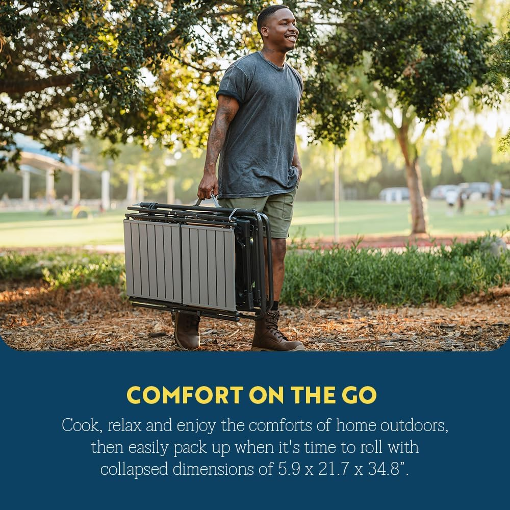 GCI OUTDOOR Master Cook Station | Portable Folding Kitchen Table with Soft Shell Sink, Heat Resistant Tabletop & Telescoping Lanter Pole, Perfect for Camping Trips image number 1