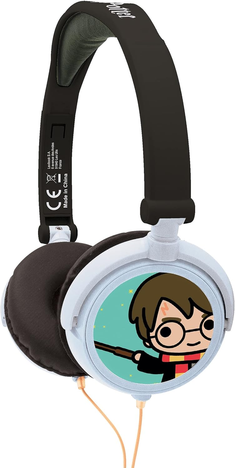 Lexibook Harry Potter Stereo Headphone,Safe Volume, Foldable and Adjustable, White/Gold HP015HP image number 3