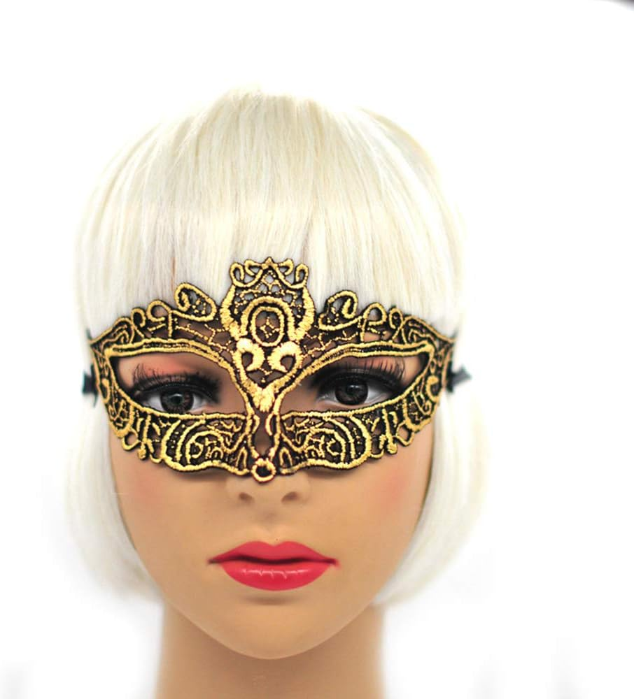 Imapo Masquerade Masks 8 Pack, Sexy Women Girl Lace Eye Mask, Opera Halloween Dancing Evening Party Elegant Mardi Gras Lady Eye Mask (Multicolor, 8 Pack) image number 2