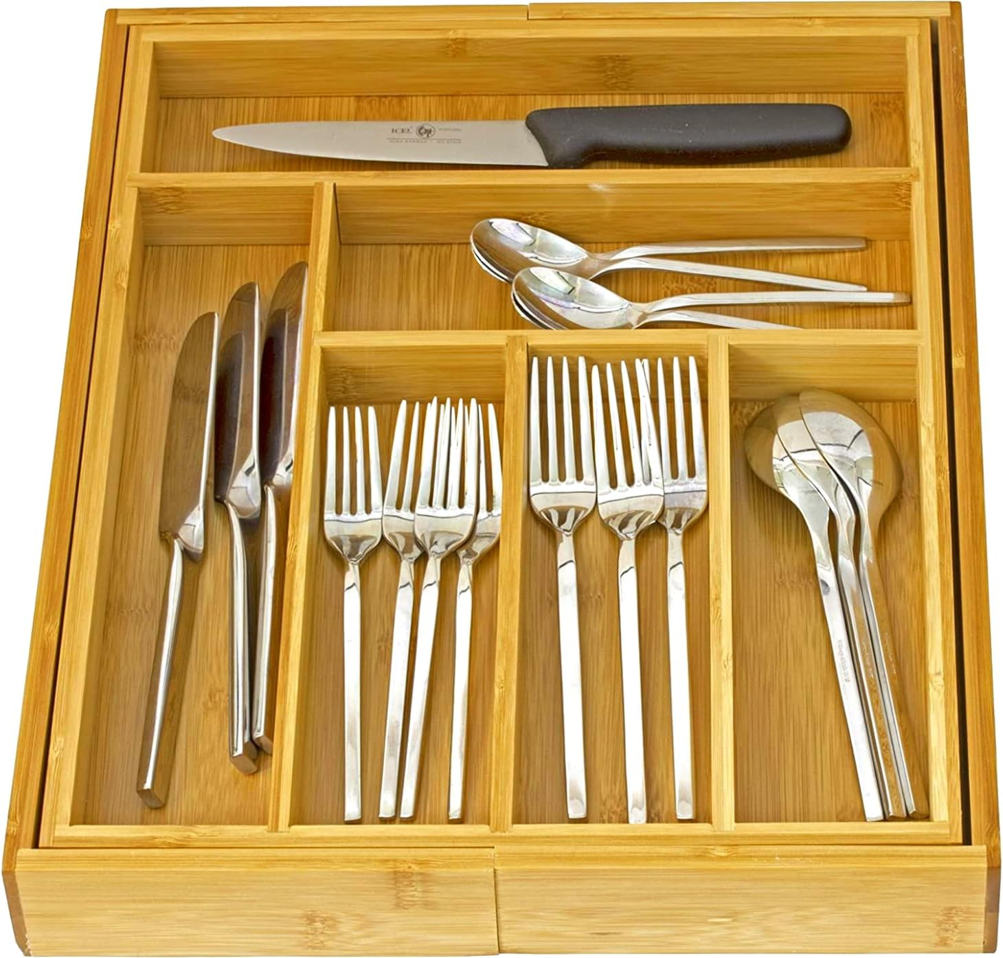 Home-It Expandable Use For, Utensil Flatware Dividers-Kitchen Drawer Organizer-Cutlery Holder image number 3