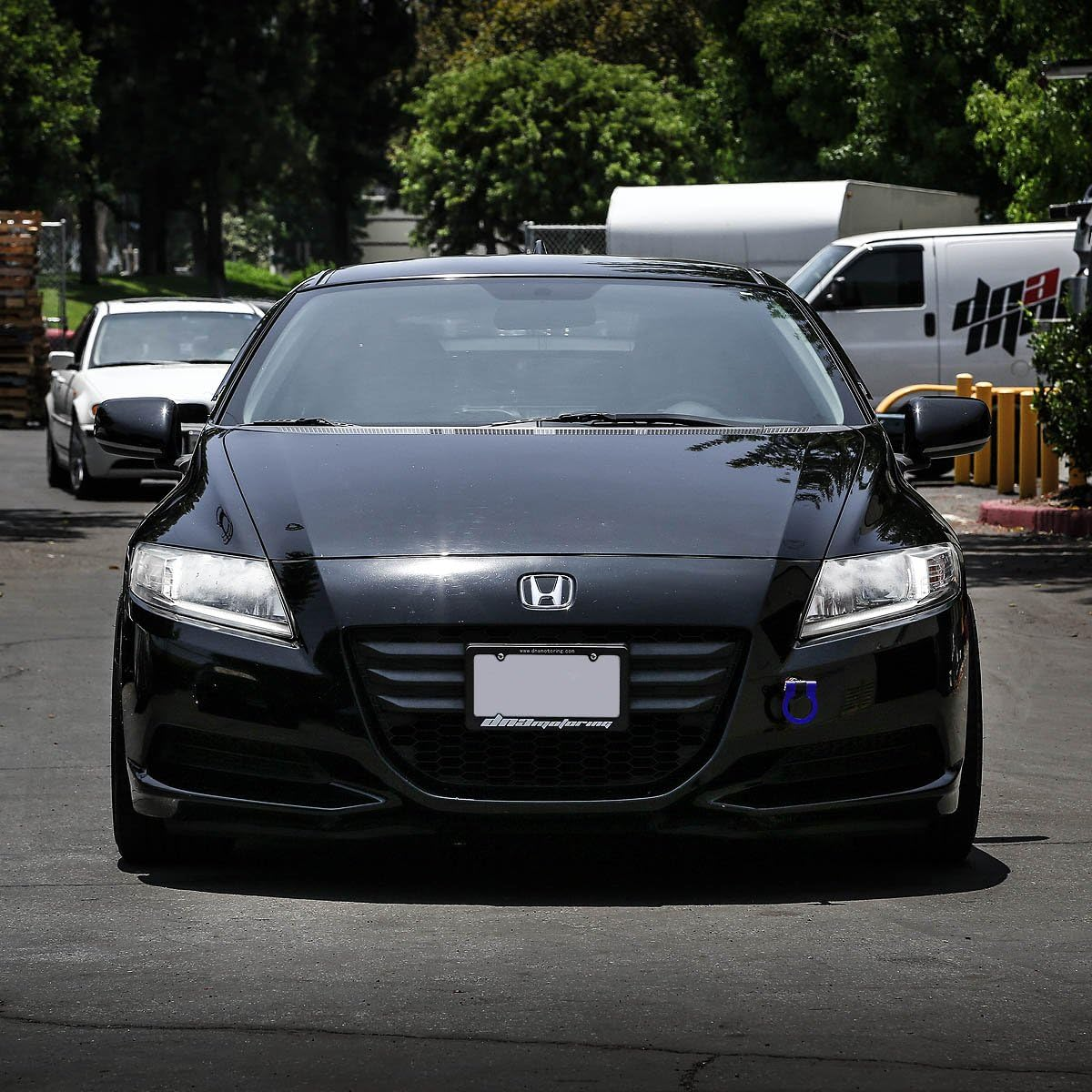 DNA THK-JDM-BL Blue Aluminum Front/Rear Japanese Car Trailer Tow Hook Ring Kit - M18 X 2.5 - Black image number 6