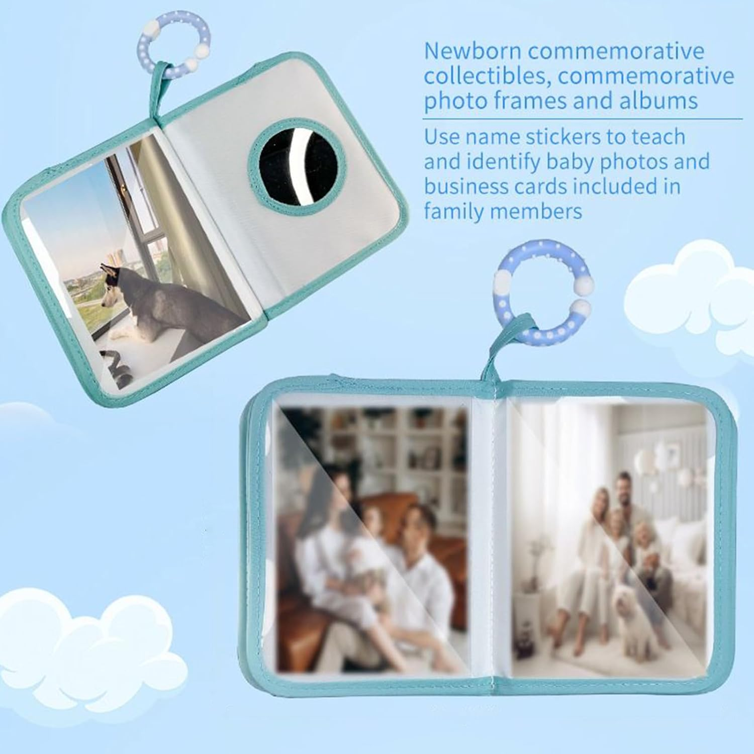 Baby First Photo Album,First Year Baby Book - Octopus-Themed Holds 4X6Inch Photos Soft Cloth Album for Girl Boy Parents Home Kids Grandparents image number 6