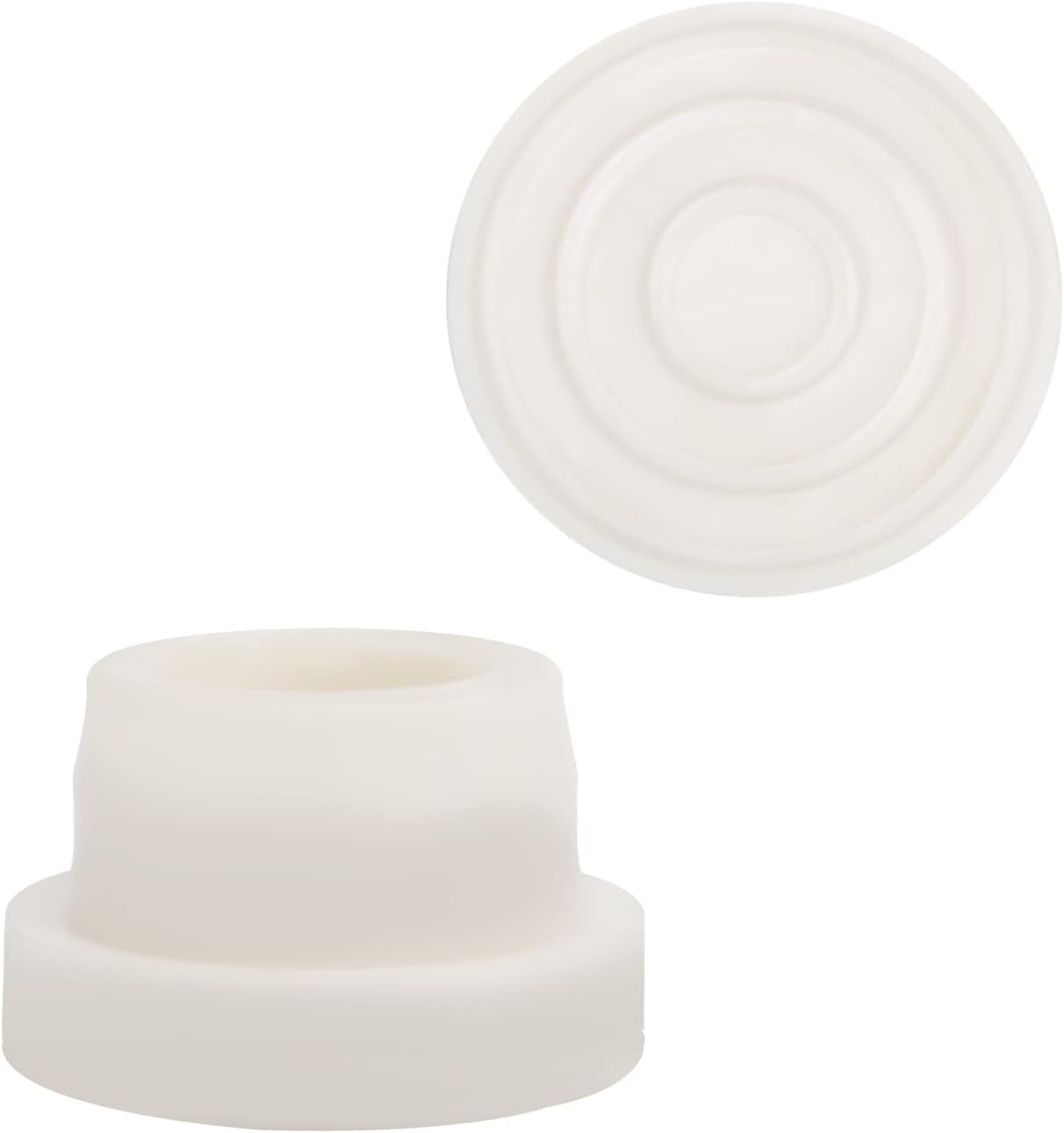 2Pcs Pool Ladder Bumpers, Rubber Pool Ladder Caps Pool Ladder Bumpers for Inground Pool Fit 1.9 Inch Standard Swimming Pool Ladder Tubing (White) image number 3