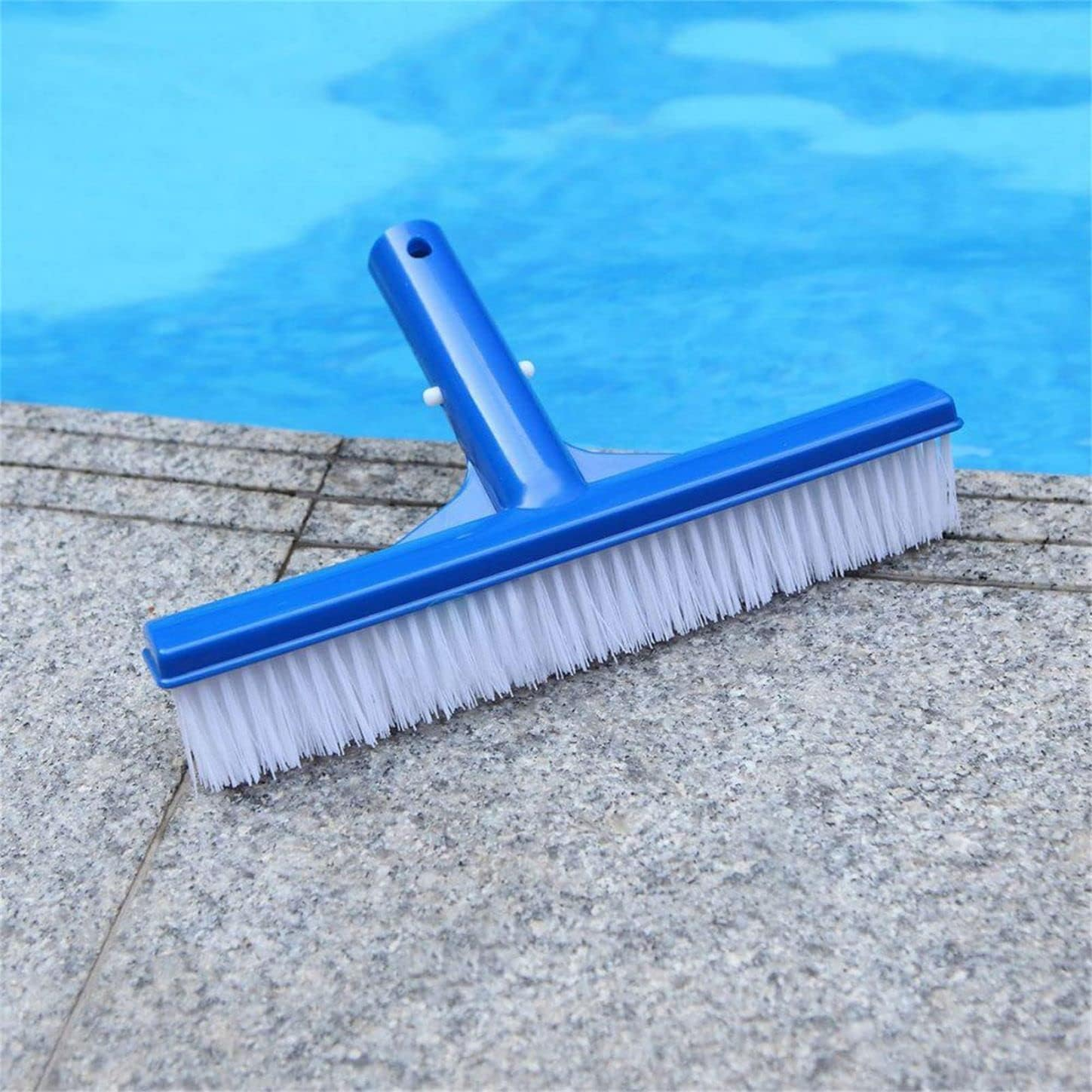 Chenyin Swimming Pool Brush,9.8'' Brush Head,Heavy Duty Pool Brush for Cleaning Pool Walls,Tiles,Floors Etc.(Pole Not Included)