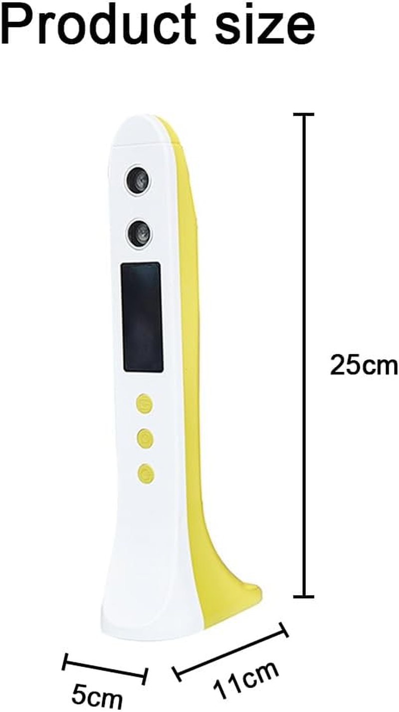 TOMVAES Ultrasonic Height Measuring Stadiometer,Portable Handheld Cordless Height Measurement Device Height Measurement Growth Chart,For Children and Adults with Temperature Display Decor image number 5