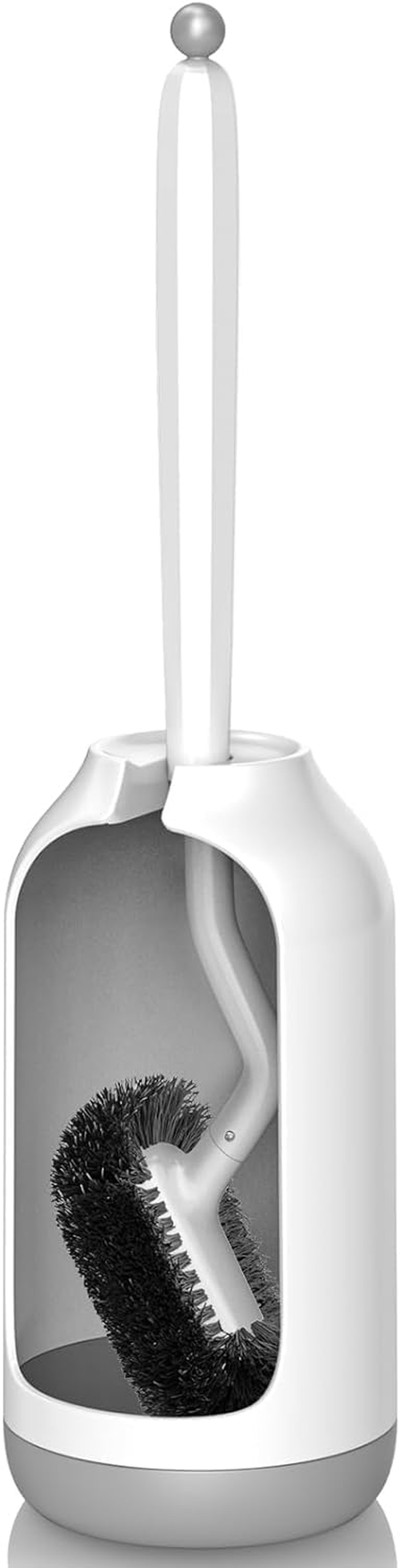 HAMITOR Toilet Brush and Holder Set: Durable Materials Toilet Brush, Water-Resistant and Easy to Dry Toilet Brush Set,Toilet Brush Space-Saving Design,Suitable for Bathroom Cleaning Value Pack image number 6