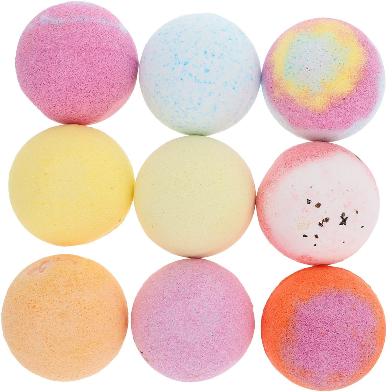 VICASKY 9Pcs Essential Oil Bath Balls Set 60G Natural Bubbles for Spa Relaxation Moisturizing Women and Girls for Home Use image number 2