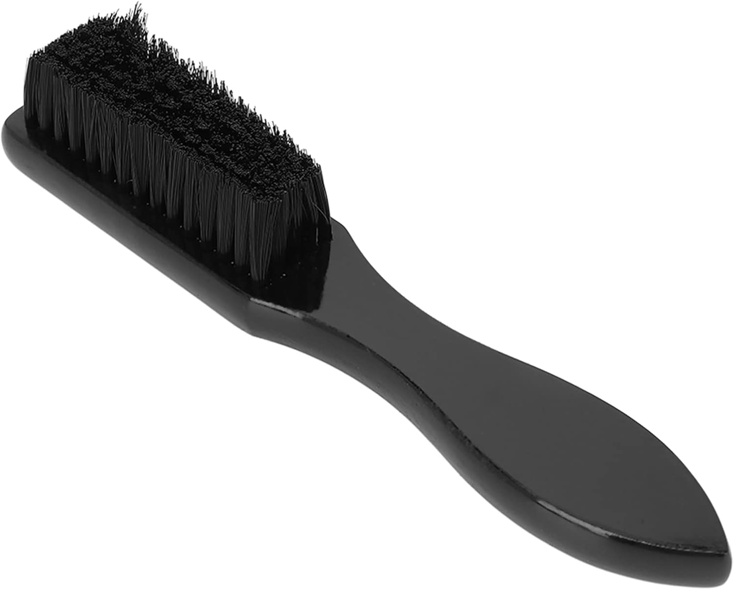 Neck Brush, Wooden Handle Fine Workmanship Skid Resistance Hair Cutting Brush Nylon Hair Brush for Hair Salon image number 1