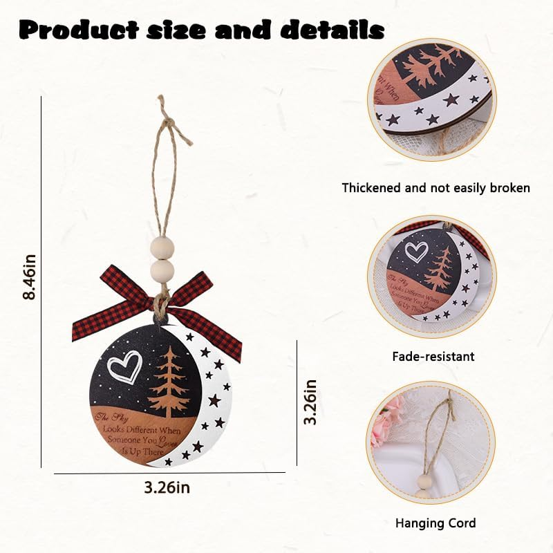 Memorial Christmas Ornaments for Loss of Loved One Remembrance Comfort Sympathy Gifts for Loss of Mom Dad Condolences Gifts for Bereavement Grief Memory Gift Ideas Funeral Ornament for Deceased Mother