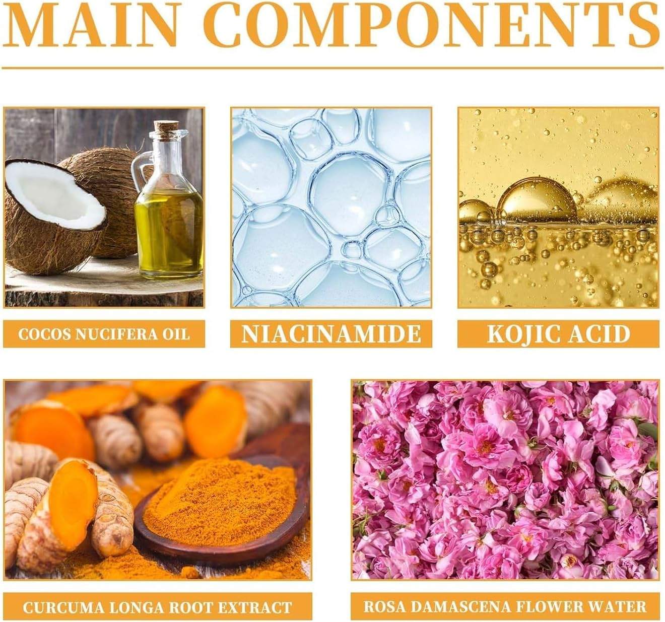 Turmeric Facial Wash,Turmeric Facial Cleanser, Foaming Face Wash, Turmeric Face Wash Deep Clean and Firm Pores,Turmeric Foaming Cleanser for All Skin, 3.38 Fl Oz/Pcs (2) image number 5