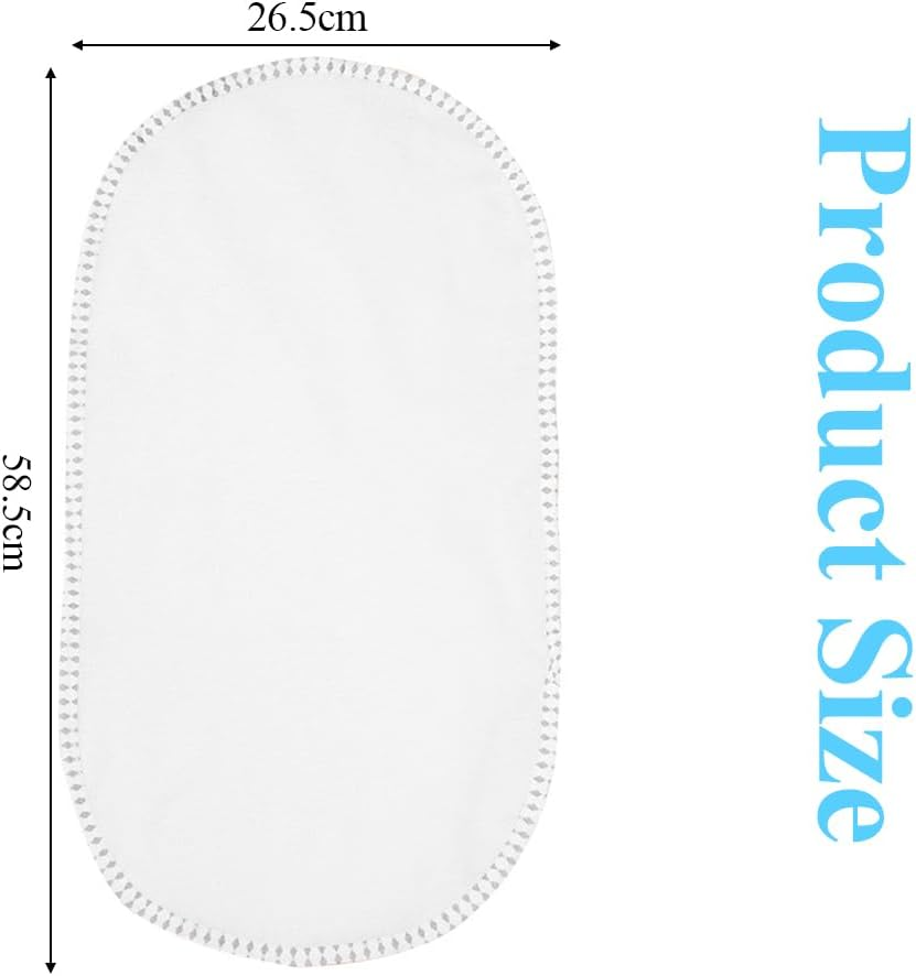3-Pack Diaper Changing Pads, Changing Pad, Portable Reusable Diaper Pads, Pure Cotton, Washable, TPU Waterproof, Breathable, Enlarged Pad (58.5 * 26.5Cm) image number 2