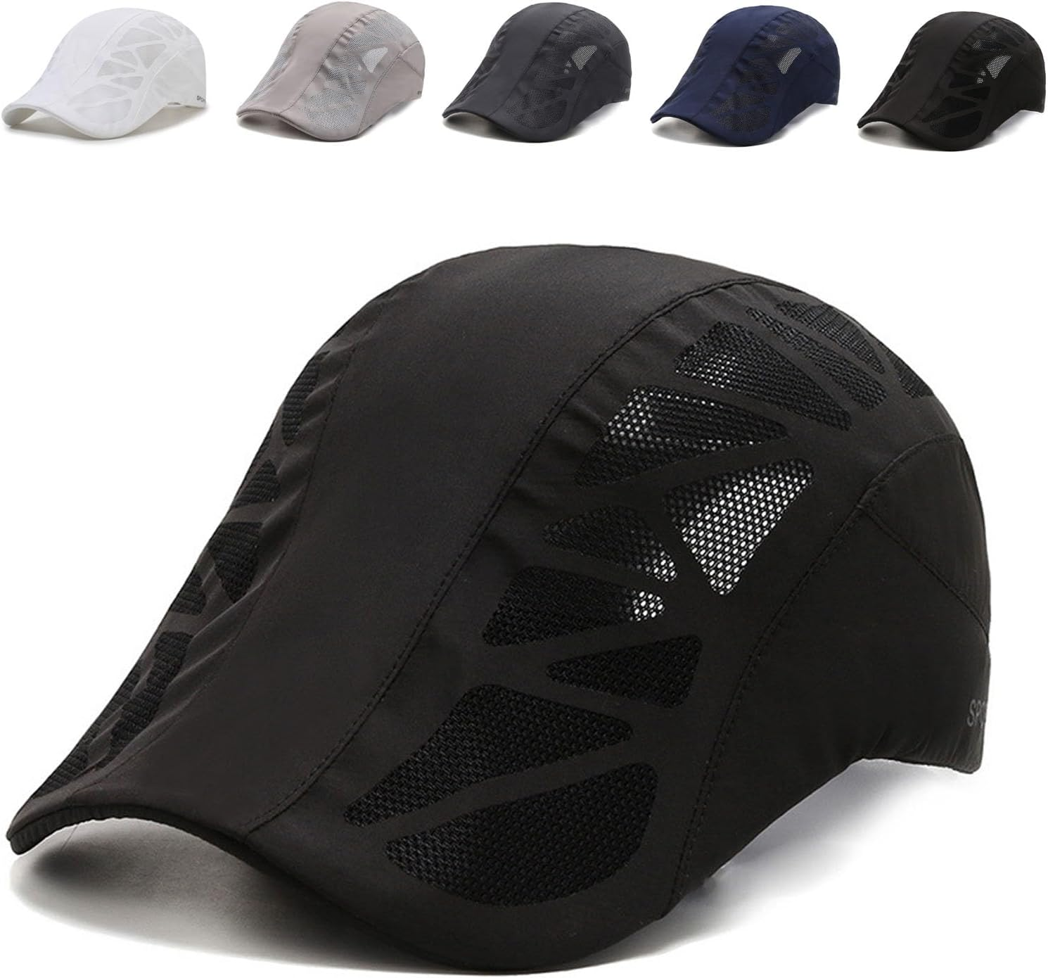 Aeromesh Cap, Breathable Mesh Sport Cap, Lightweight Quick-Dry Running Hat with Adjustable Strap for Men & Women, Low Profile Sun Hat for Tennis Golf Outdoor