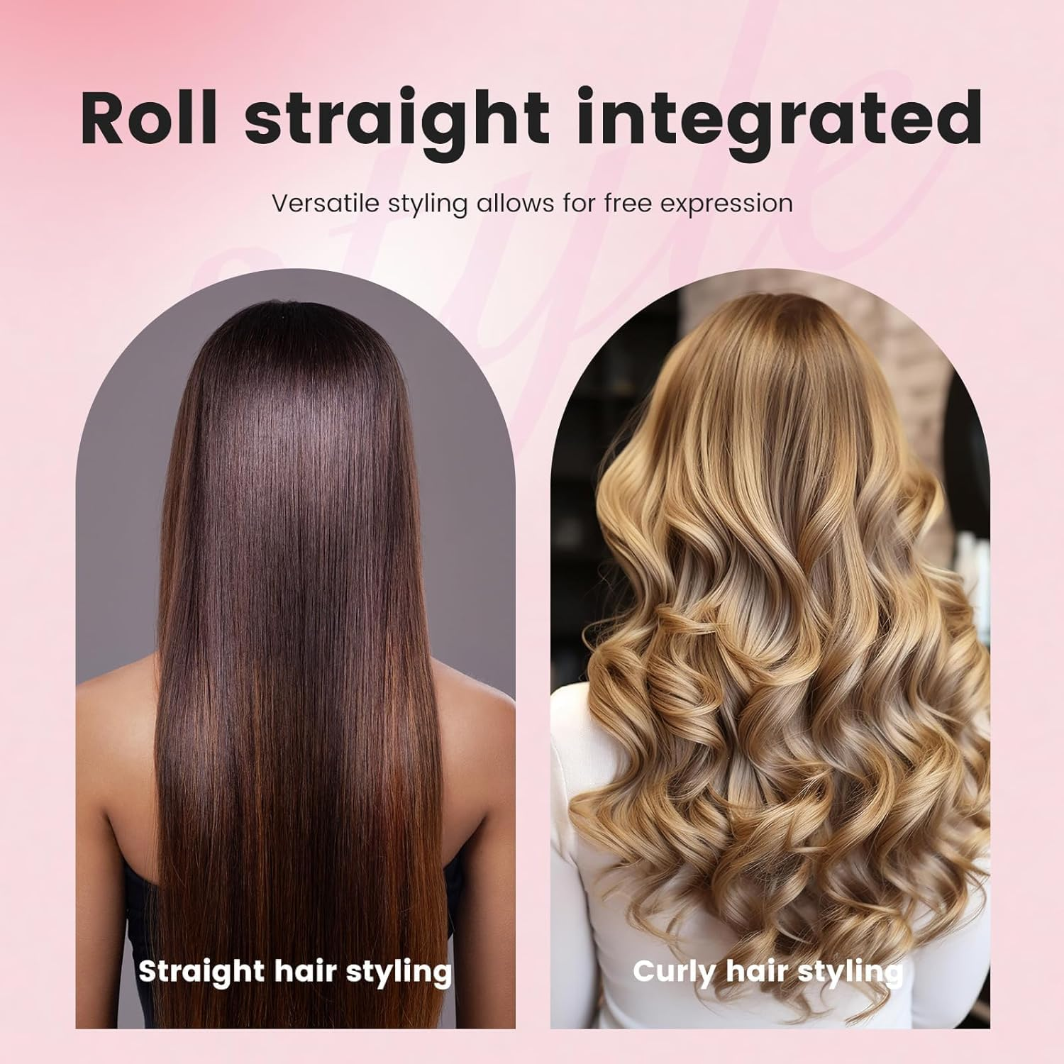 Cordless Mini Hair Straightener and Curler for on the Go, 80 Min Work Period, AU Profesional Mini Flat Iron Portable Travel Size,Rechargeable with Charging Dock for Thin Straight Fine Hair image number 5